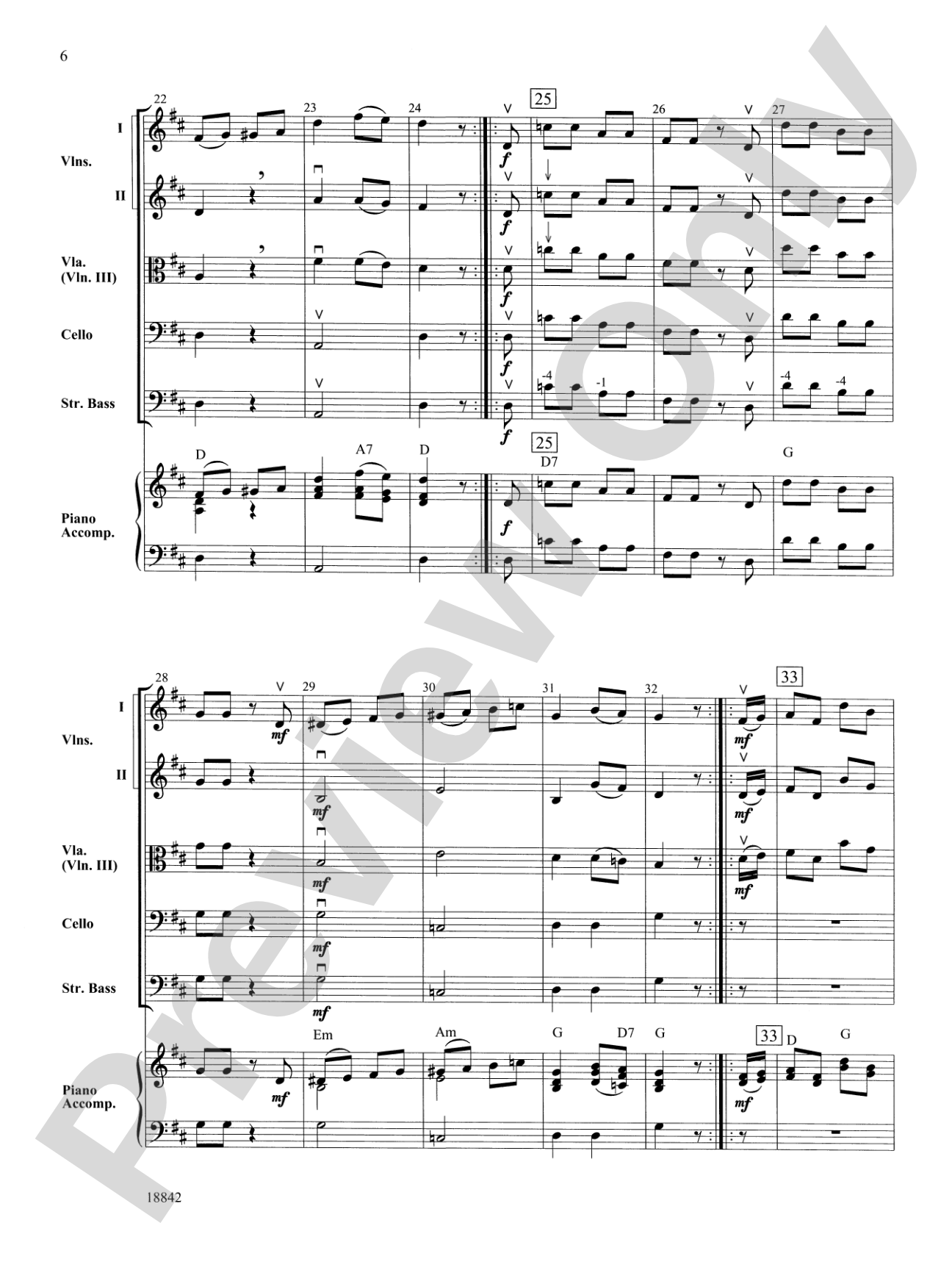 Mozart Minuet & Rondo: String Orchestra Conductor Score & Parts