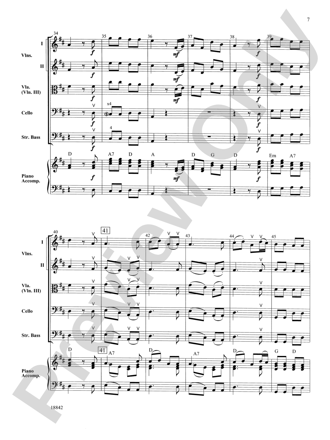 Mozart Minuet & Rondo: String Orchestra Conductor Score & Parts