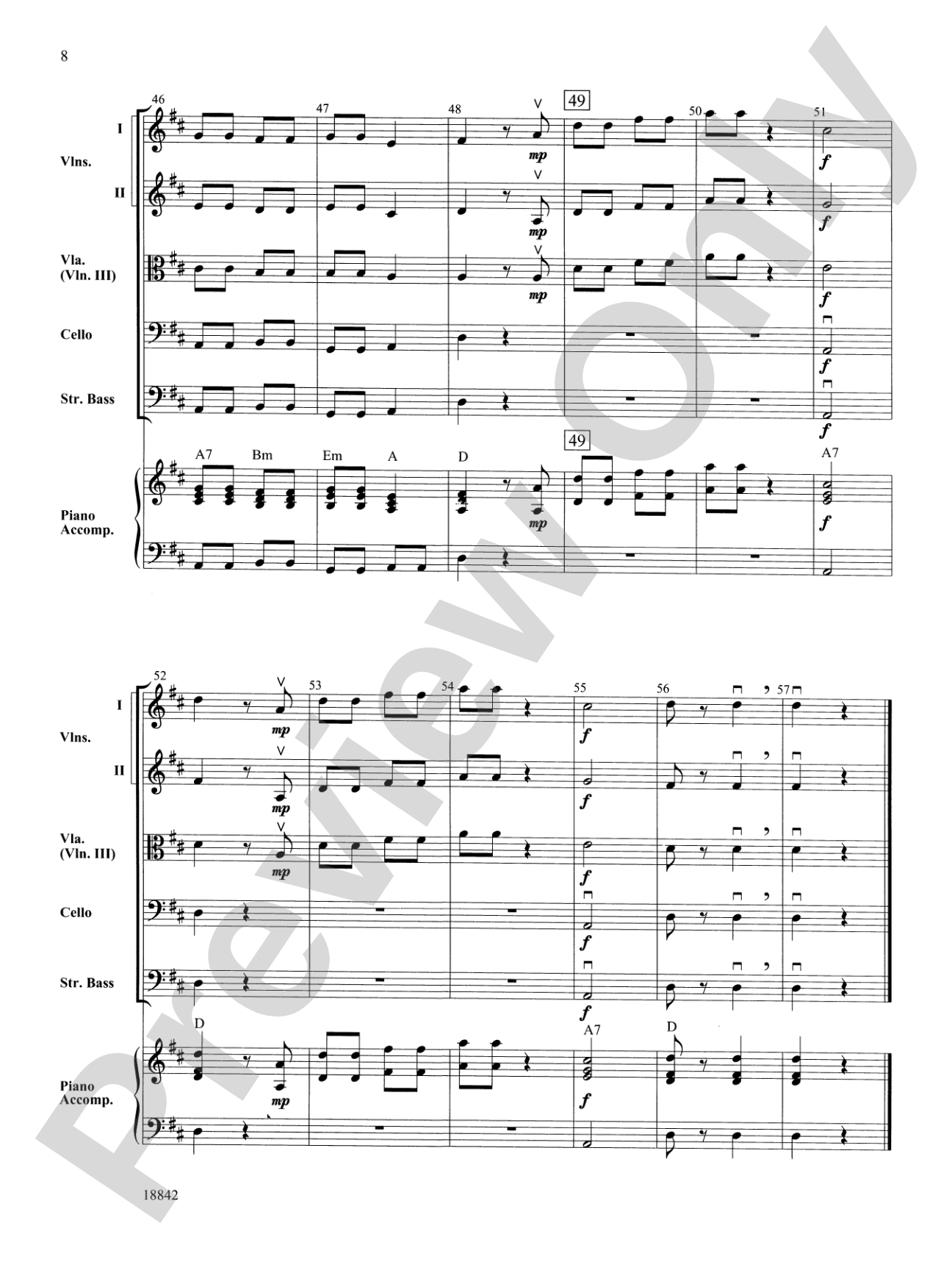 Mozart Minuet & Rondo: String Orchestra Conductor Score & Parts