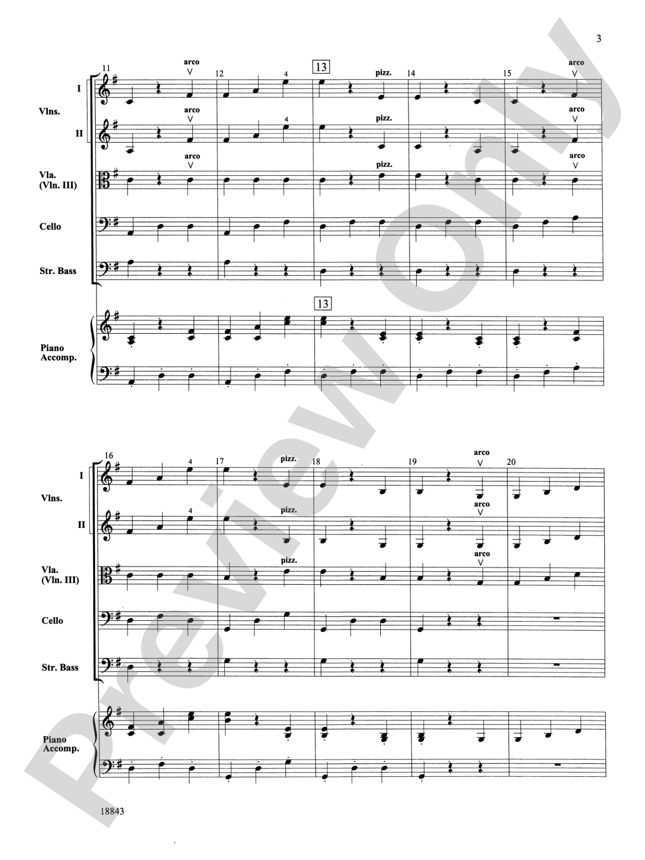 The Blue Danube Waltz: String Orchestra Conductor Score & Parts