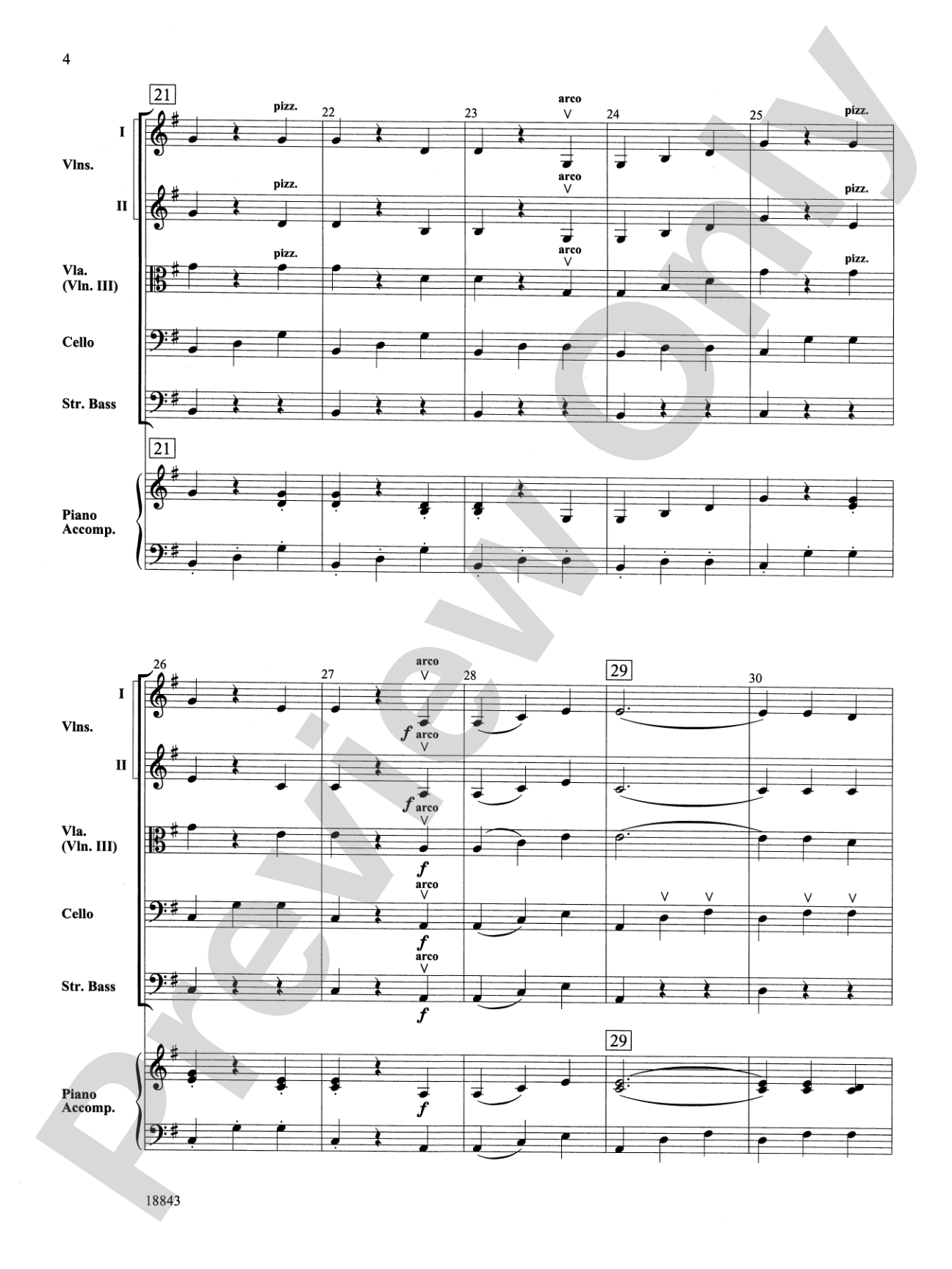 The Blue Danube Waltz: String Orchestra Conductor Score & Parts