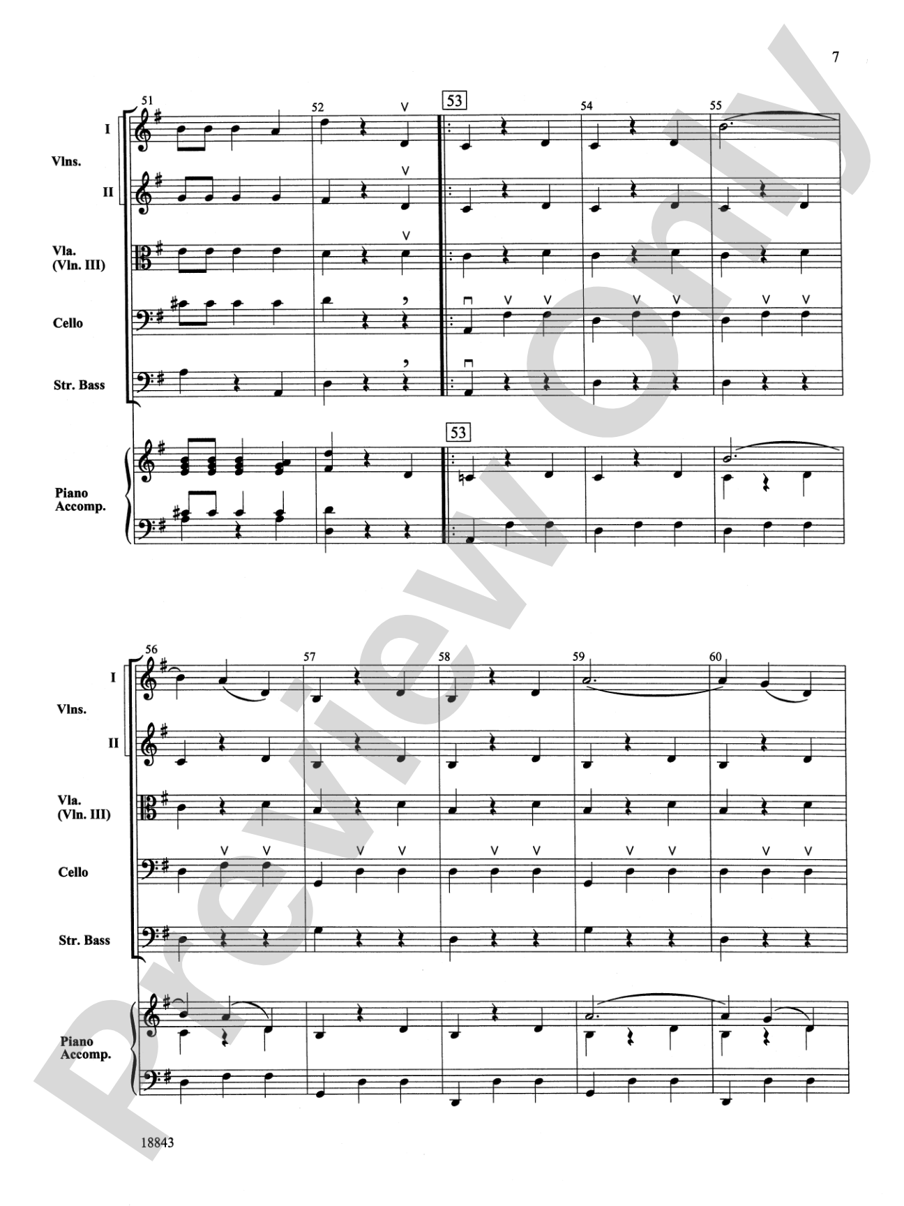 The Blue Danube Waltz: String Orchestra Conductor Score & Parts