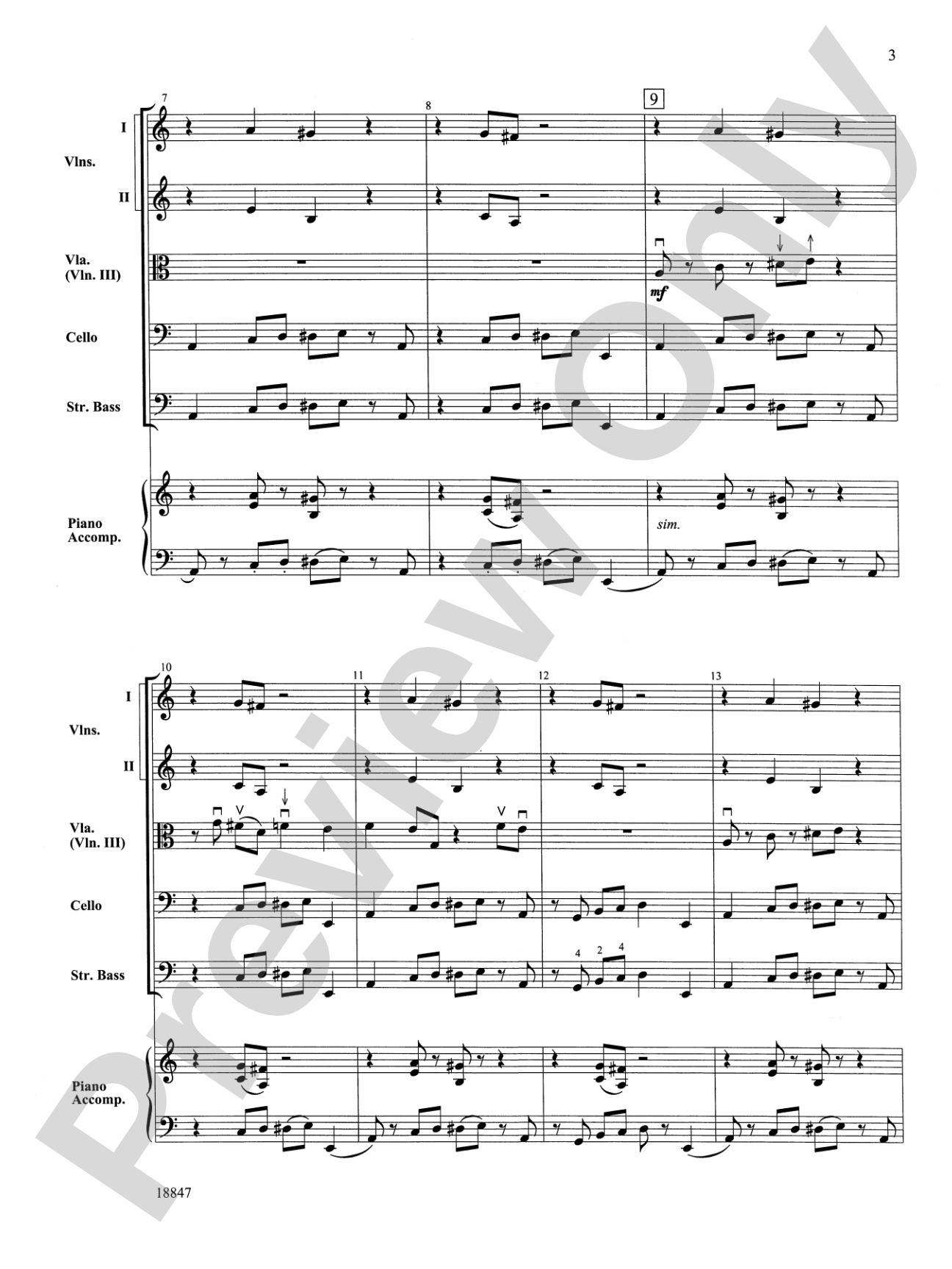Goblin Dance: String Orchestra Conductor Score & Parts