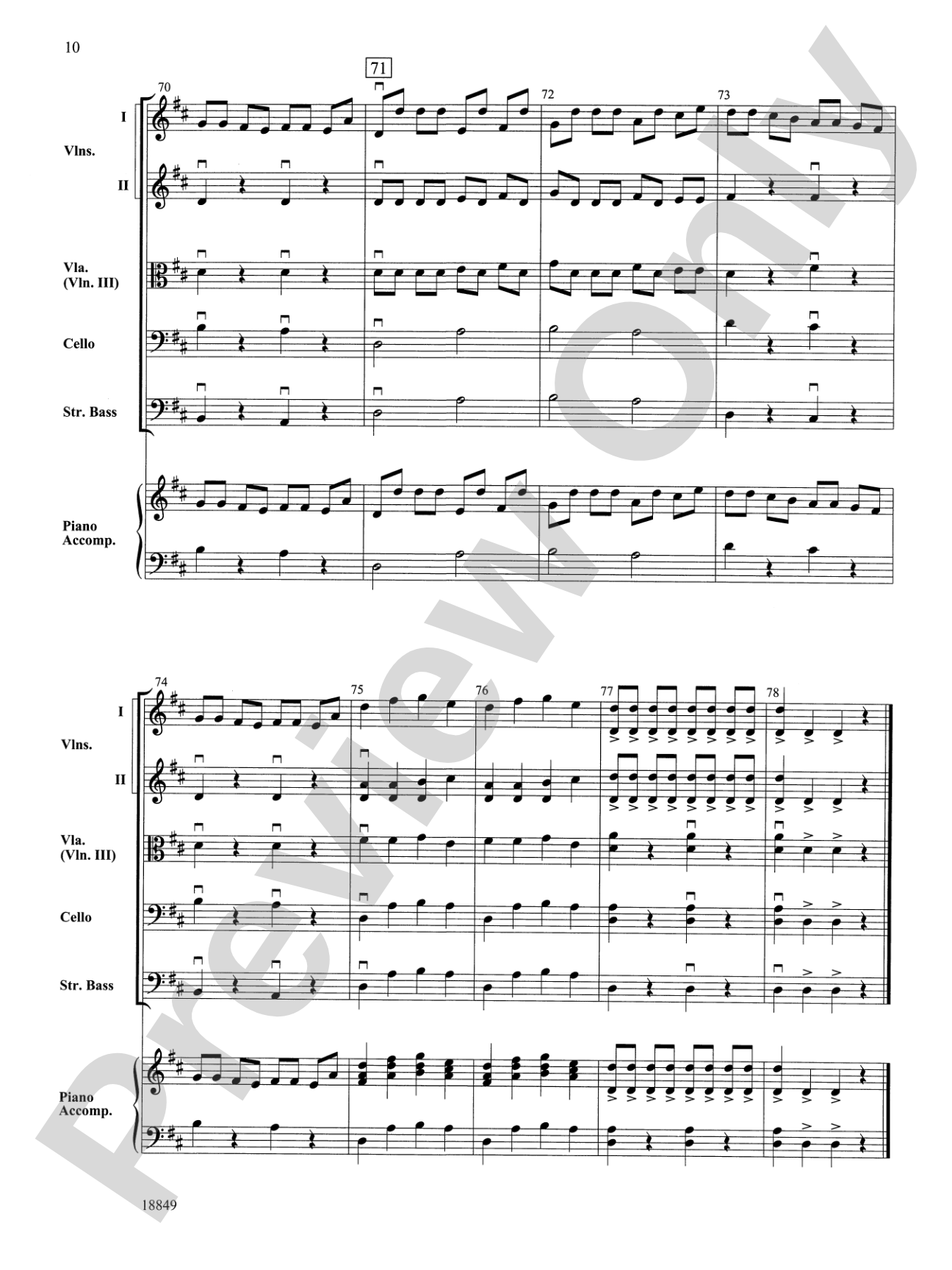 Sonata Vivant: String Orchestra Conductor Score & Parts