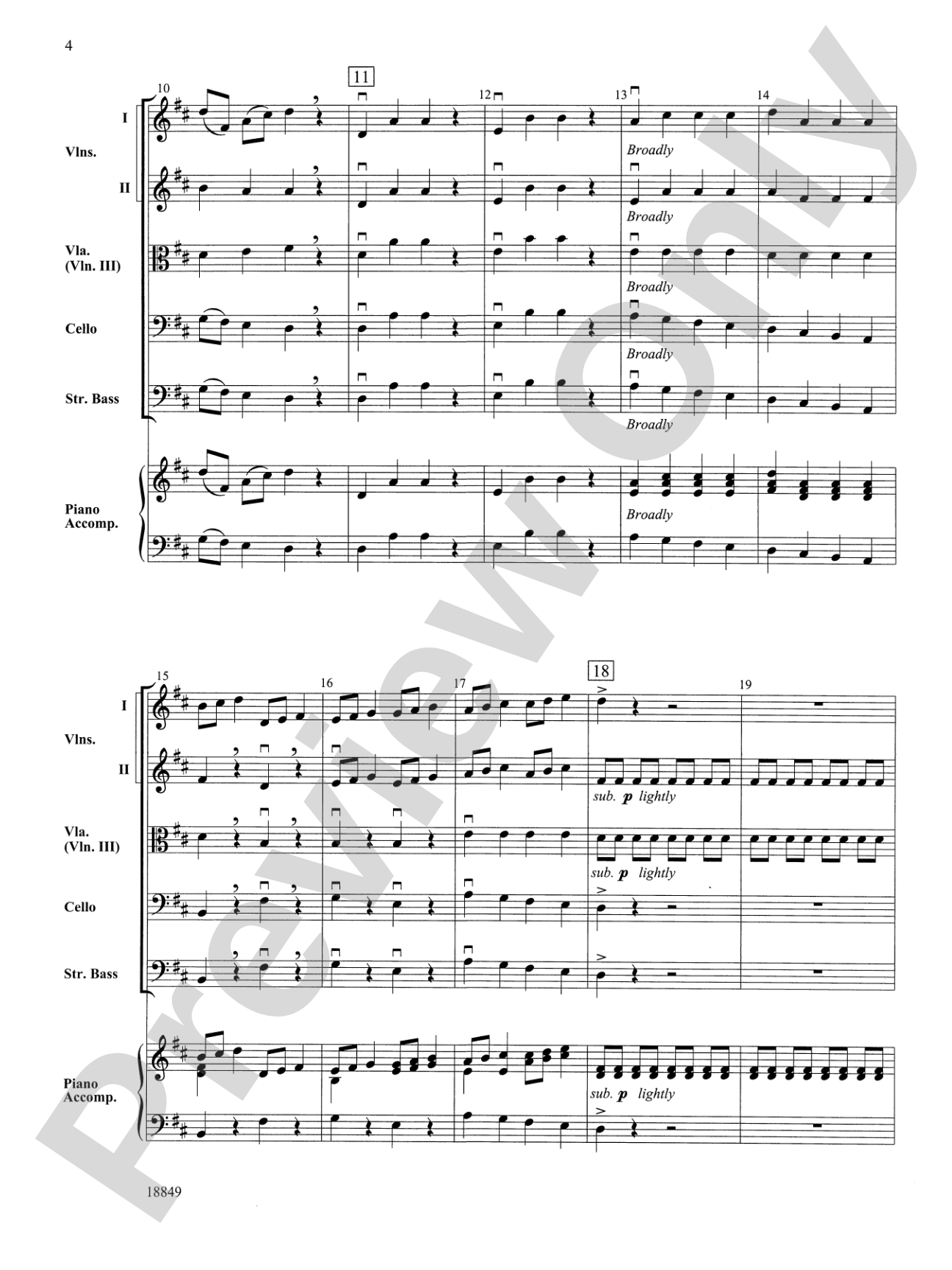 Sonata Vivant: String Orchestra Conductor Score & Parts