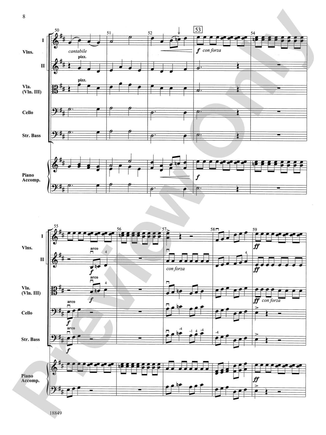 Sonata Vivant: String Orchestra Conductor Score & Parts