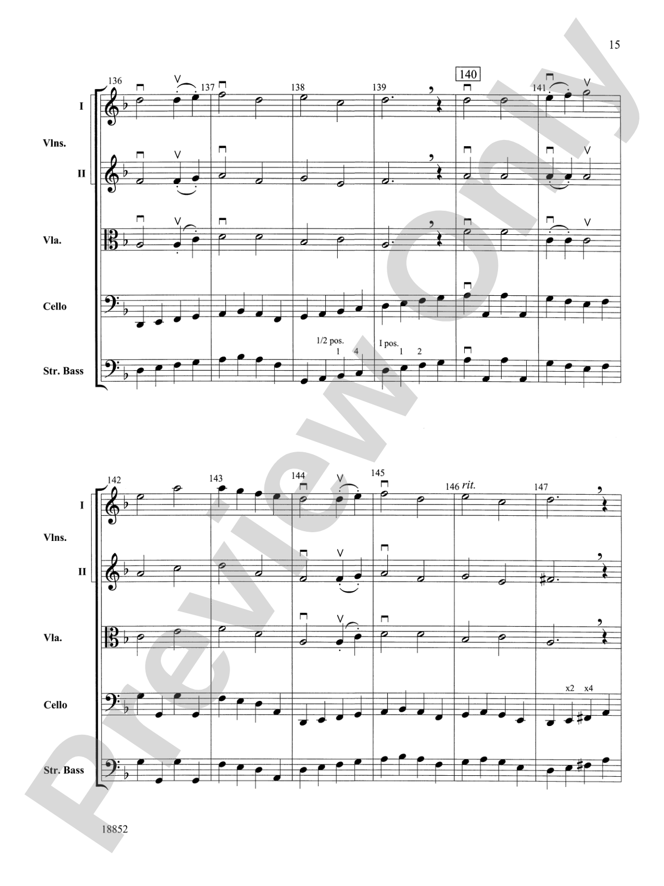 Hickory Variations: String Orchestra Conductor Score & Parts
