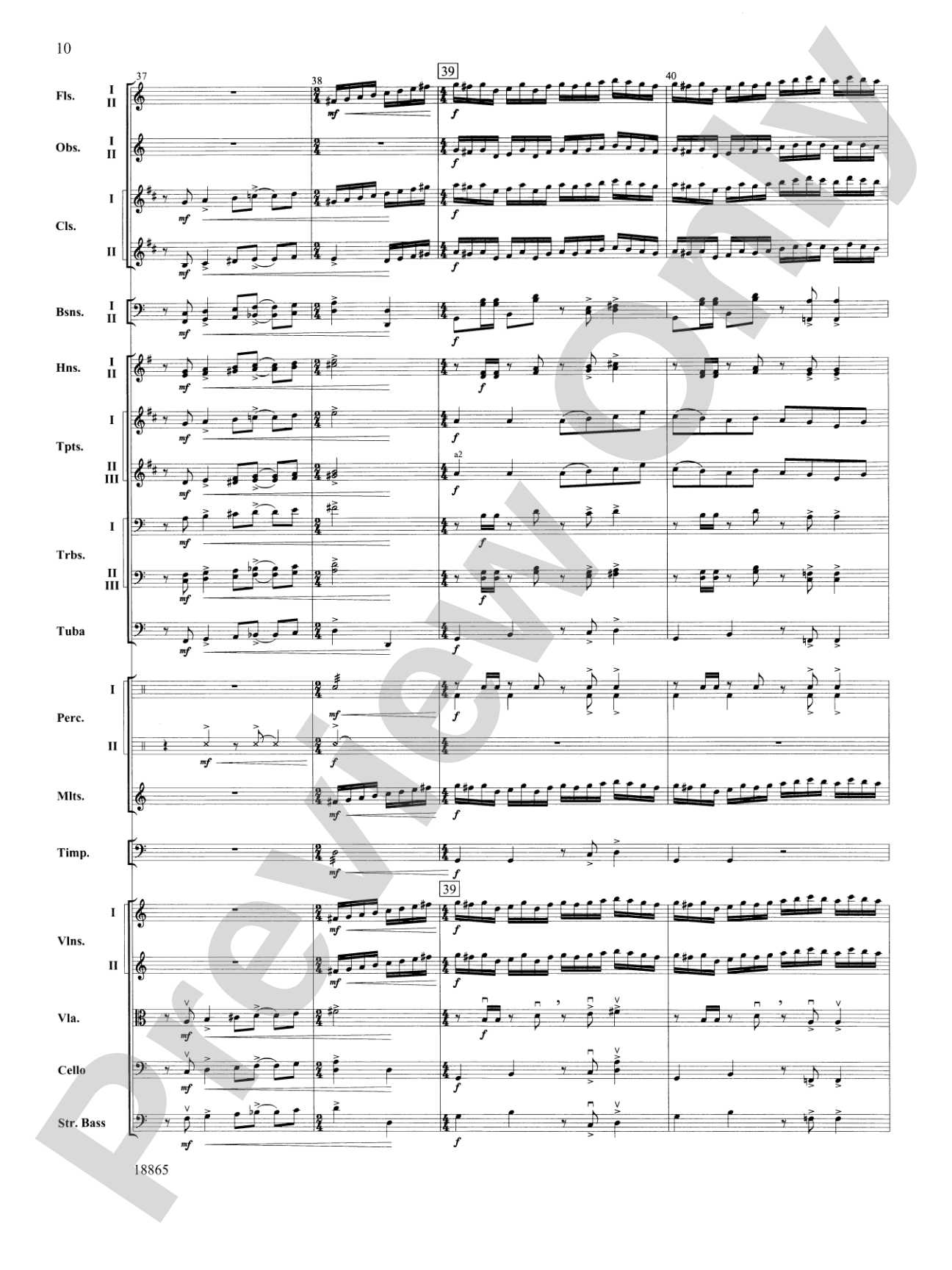 An American Rhapsody: Full Orchestra Conductor Score & Parts