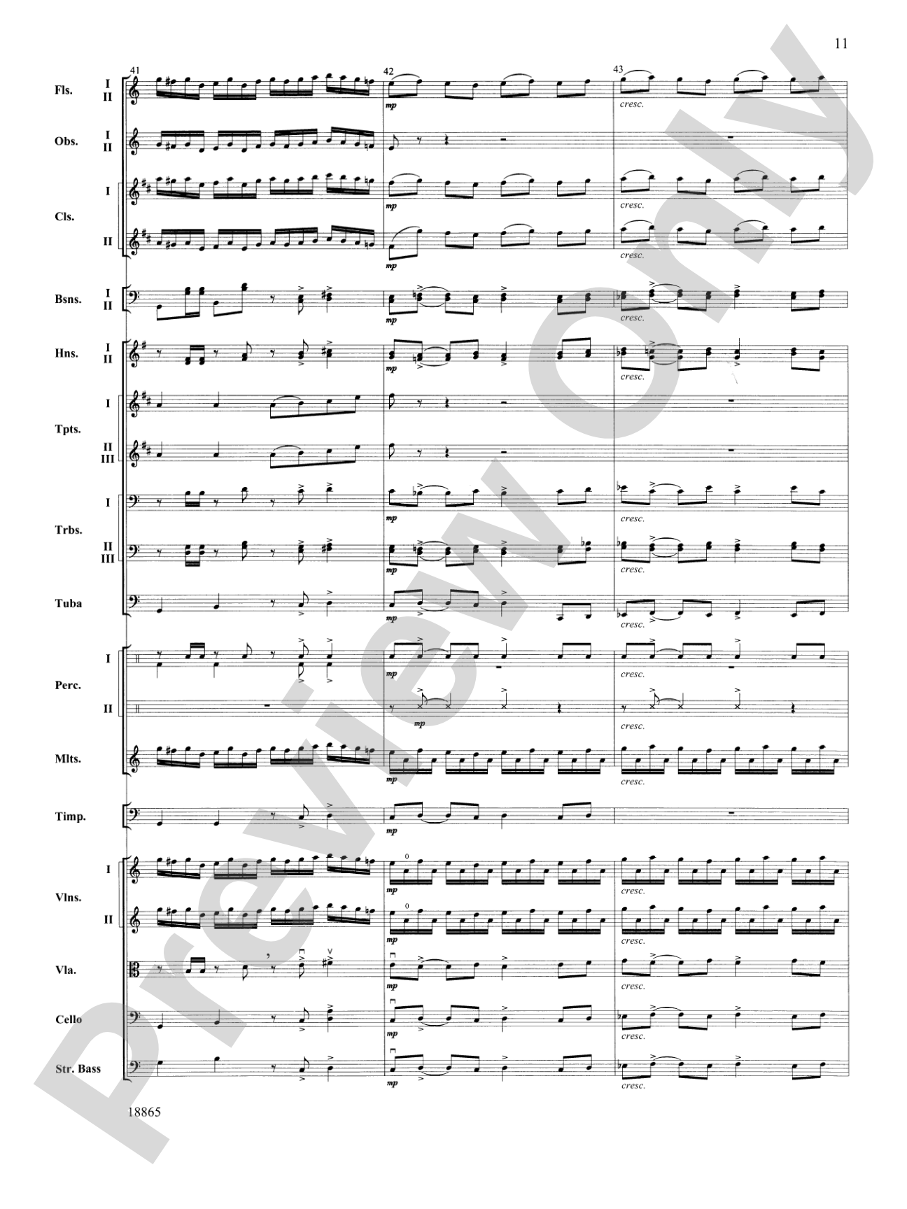 An American Rhapsody: Full Orchestra Conductor Score & Parts