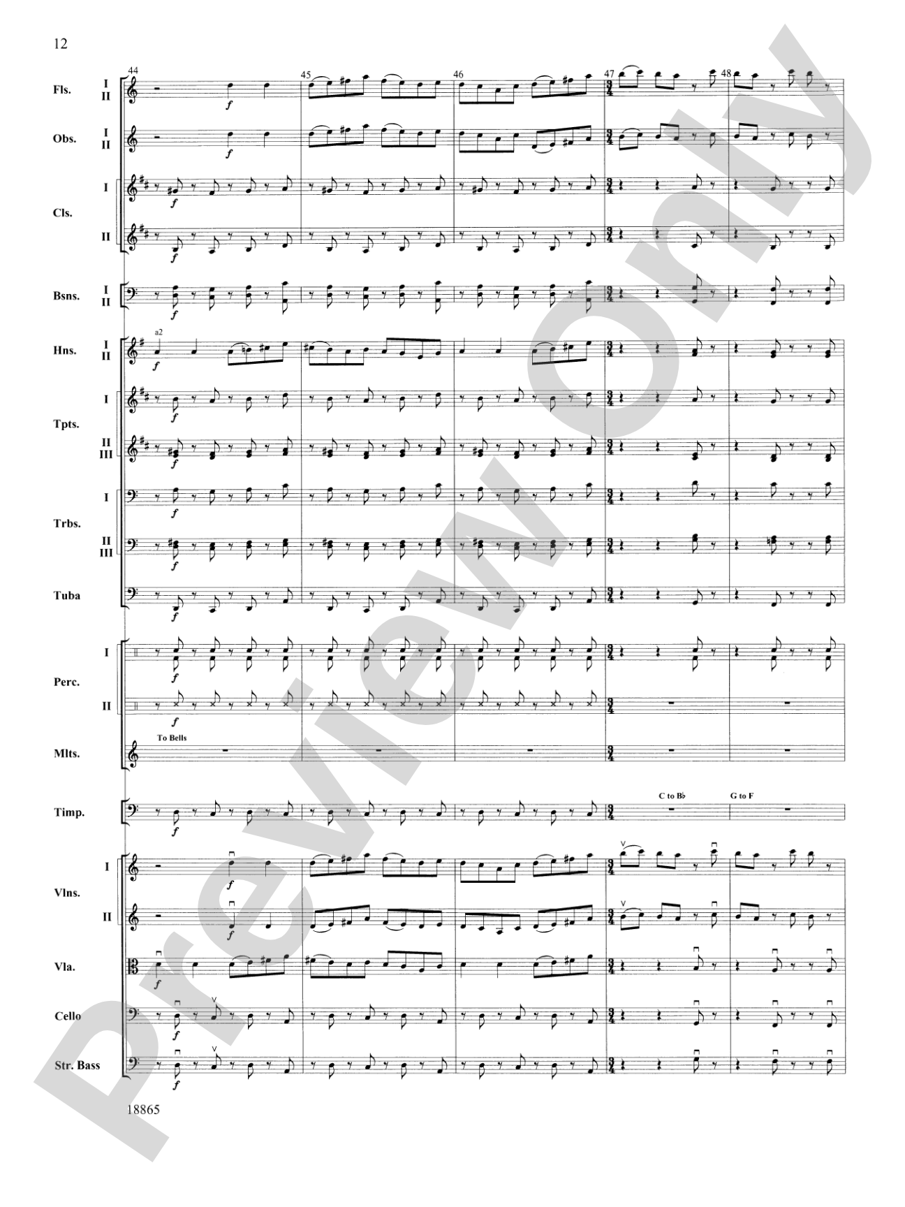 An American Rhapsody: Full Orchestra Conductor Score & Parts