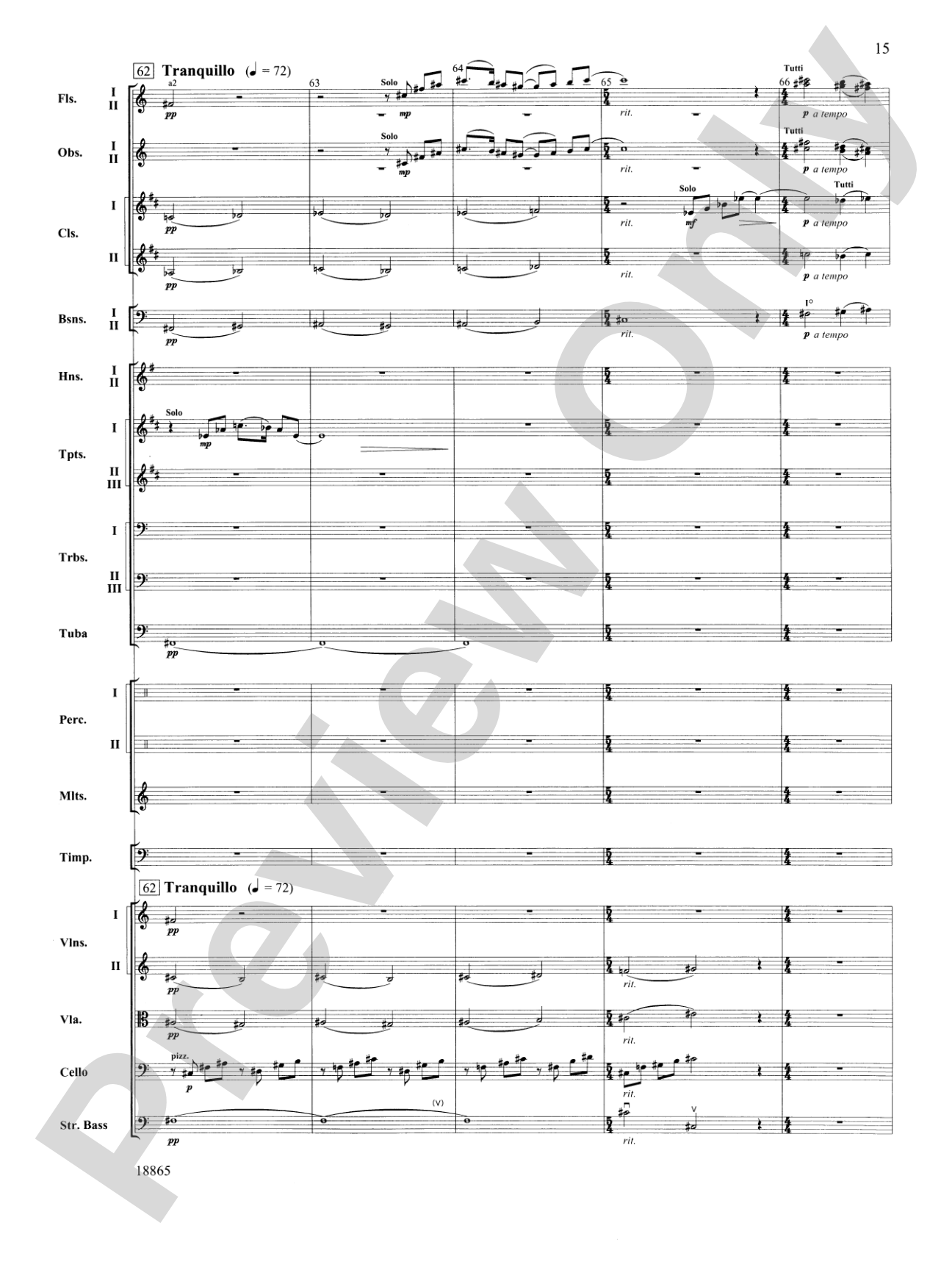 An American Rhapsody: Full Orchestra Conductor Score & Parts