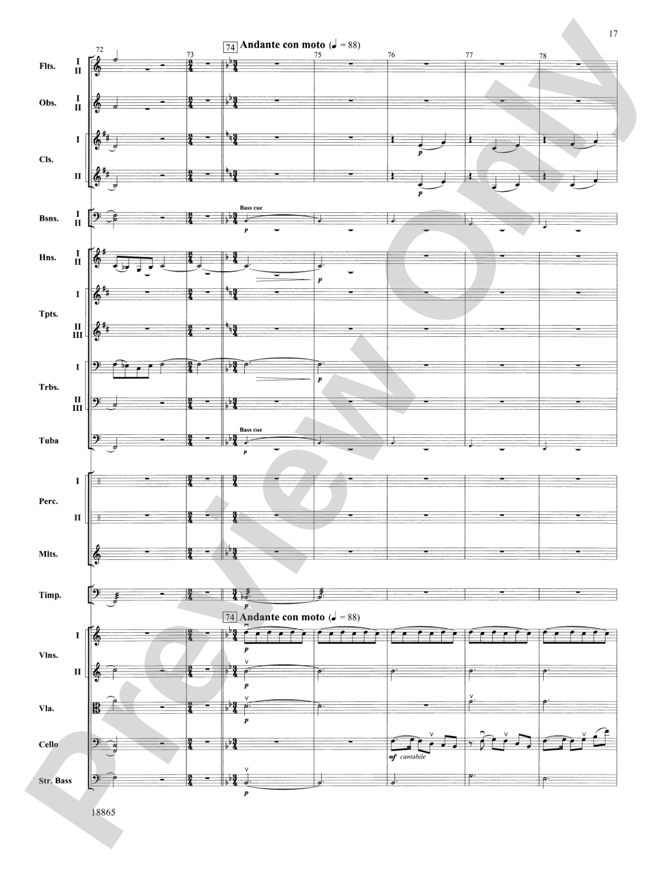 An American Rhapsody: Full Orchestra Conductor Score & Parts