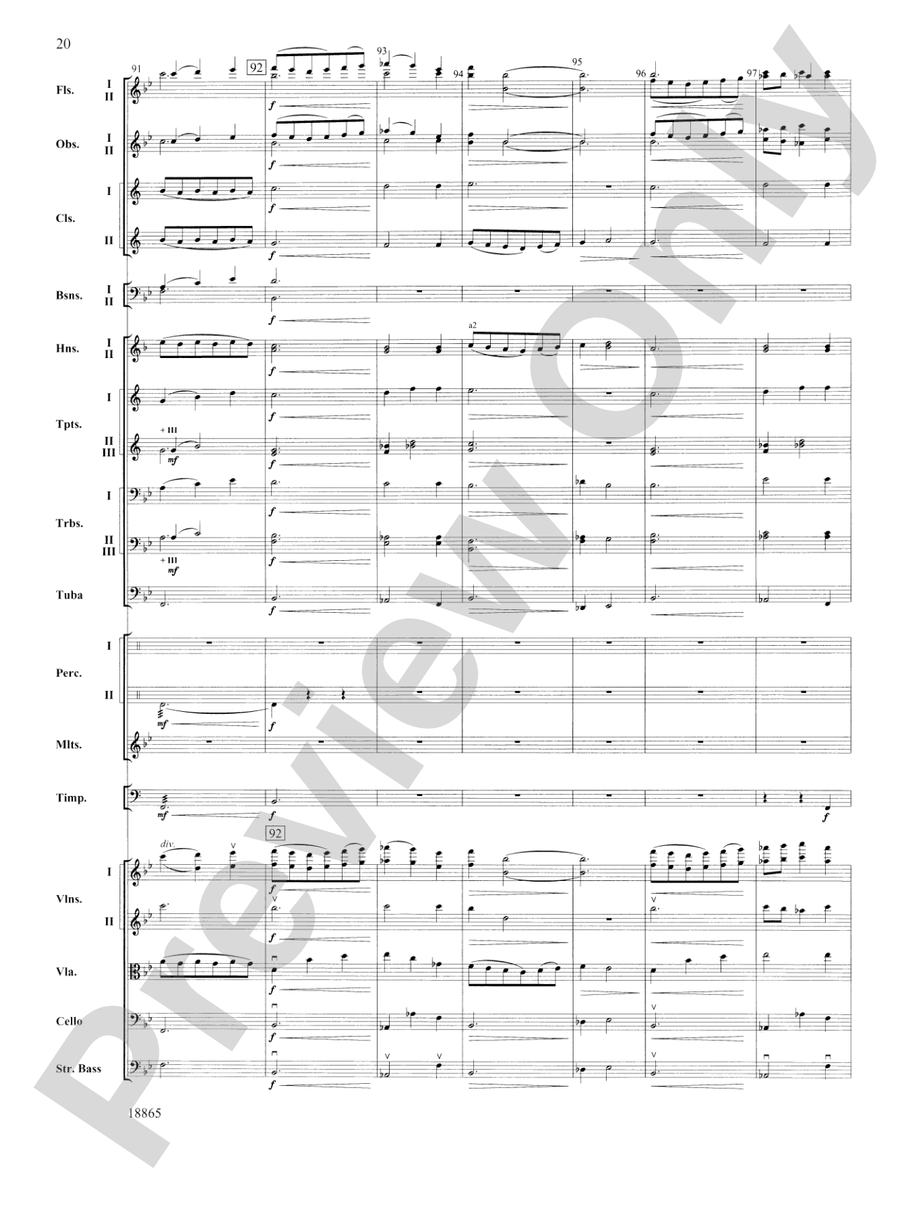 An American Rhapsody: Full Orchestra Conductor Score & Parts