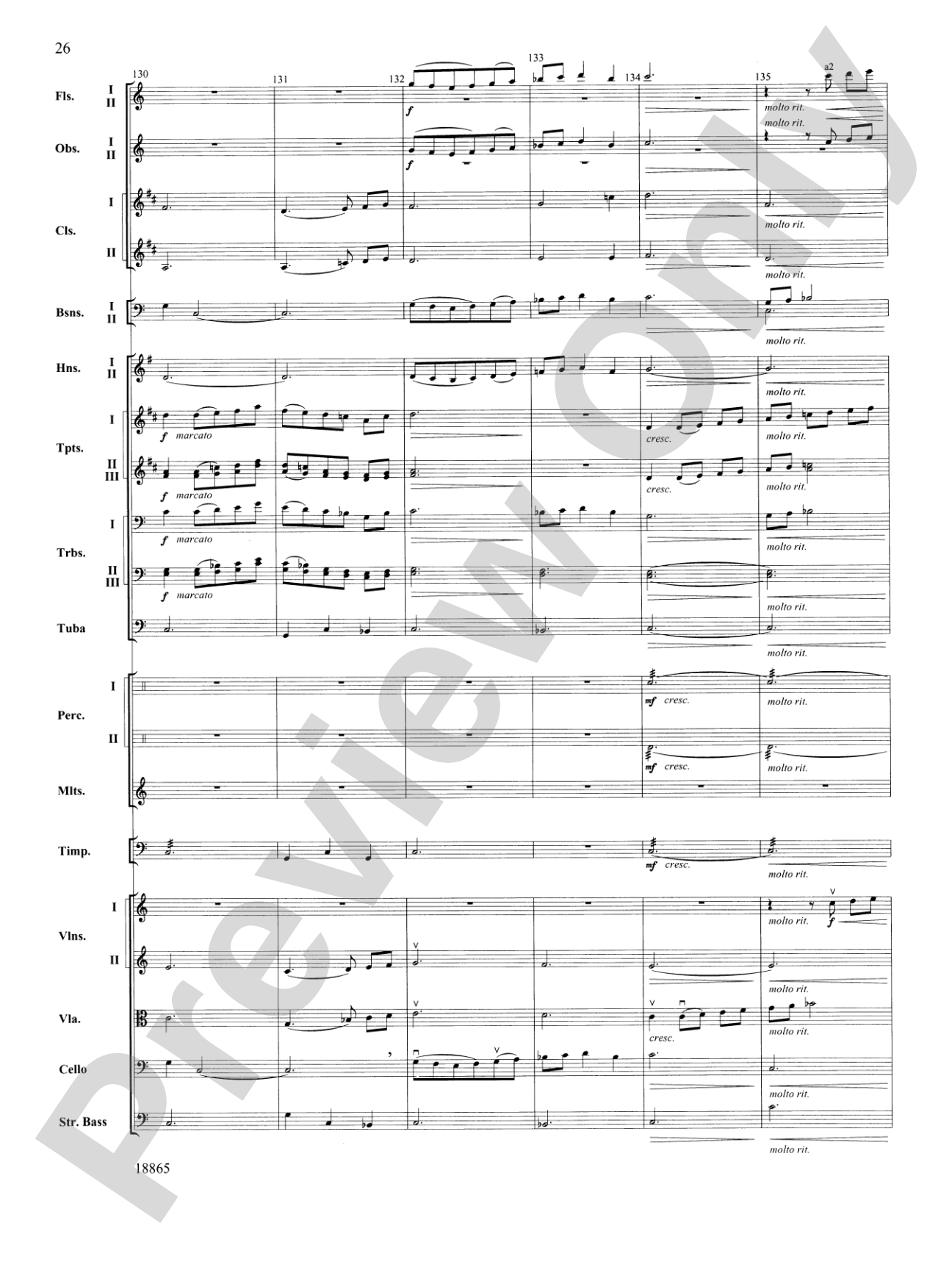 An American Rhapsody: Full Orchestra Conductor Score & Parts