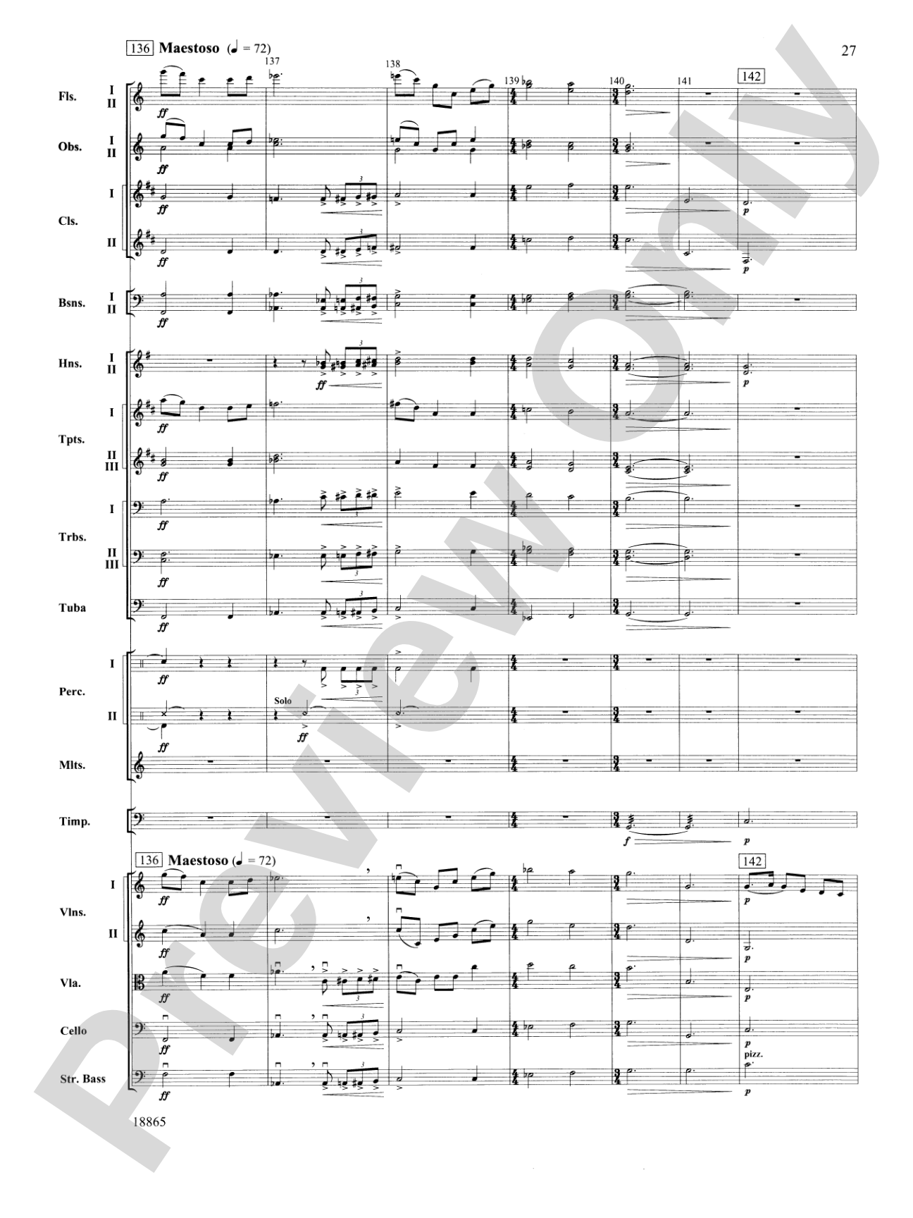 An American Rhapsody: Full Orchestra Conductor Score & Parts