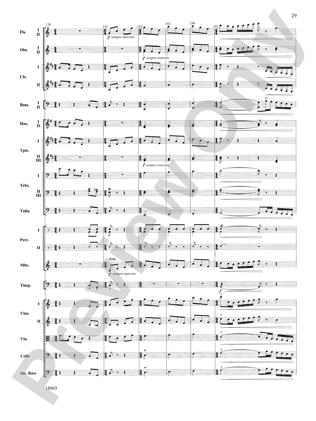 An American Rhapsody: Full Orchestra Conductor Score & Parts