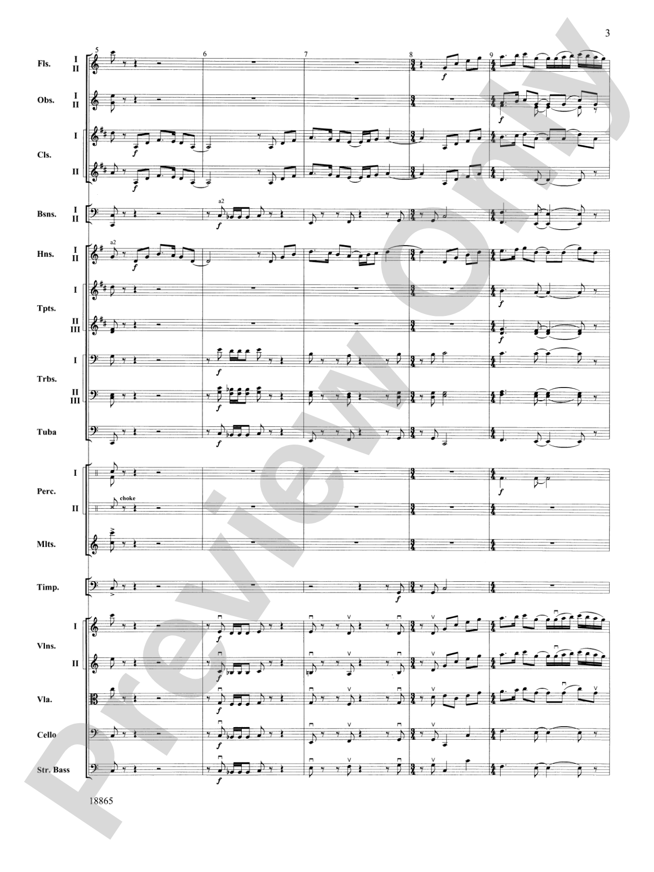 An American Rhapsody: Full Orchestra Conductor Score & Parts