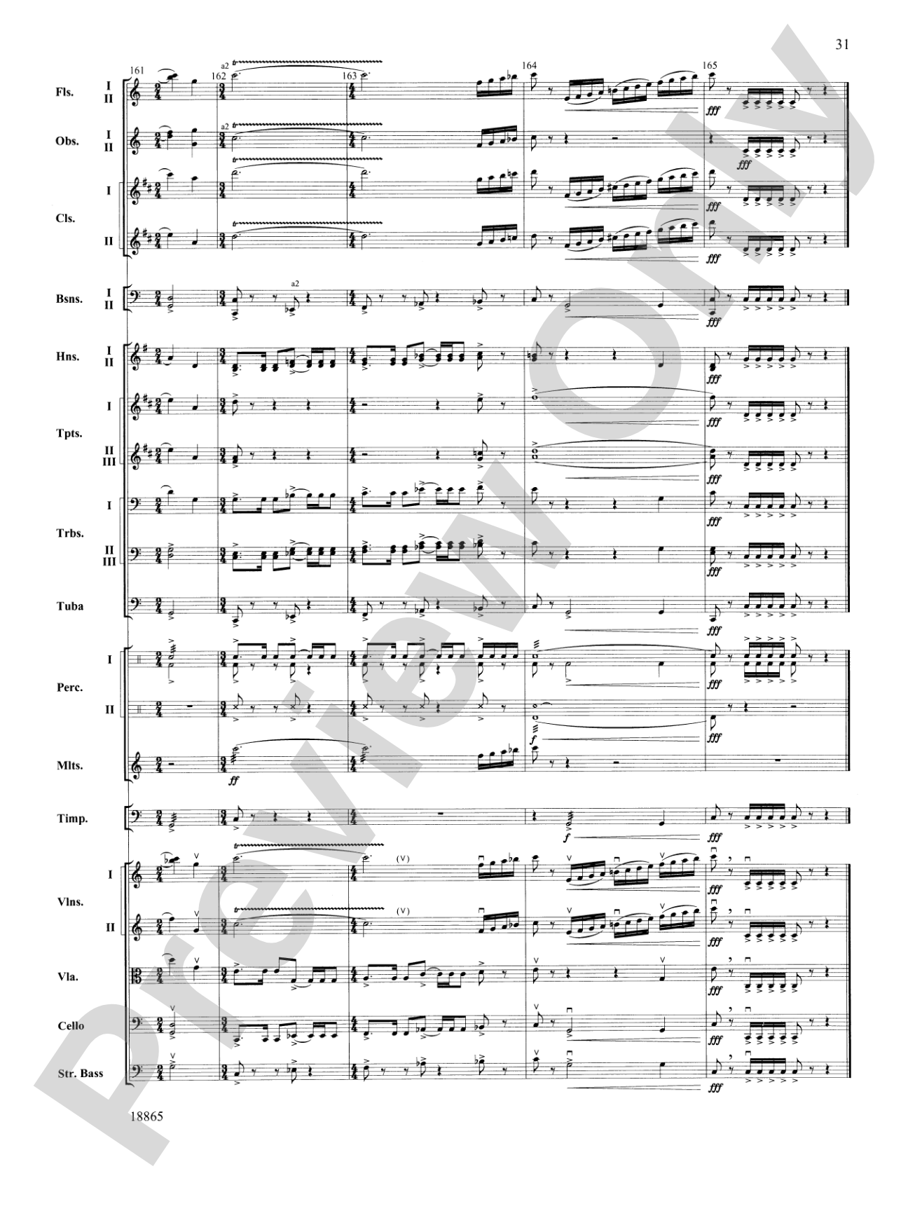 An American Rhapsody: Full Orchestra Conductor Score & Parts