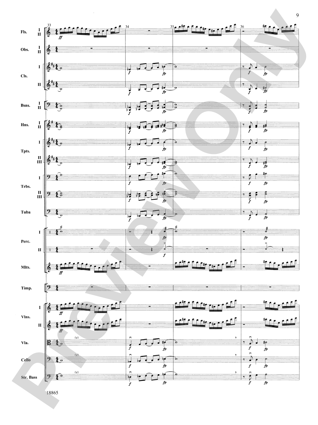 An American Rhapsody: Full Orchestra Conductor Score & Parts