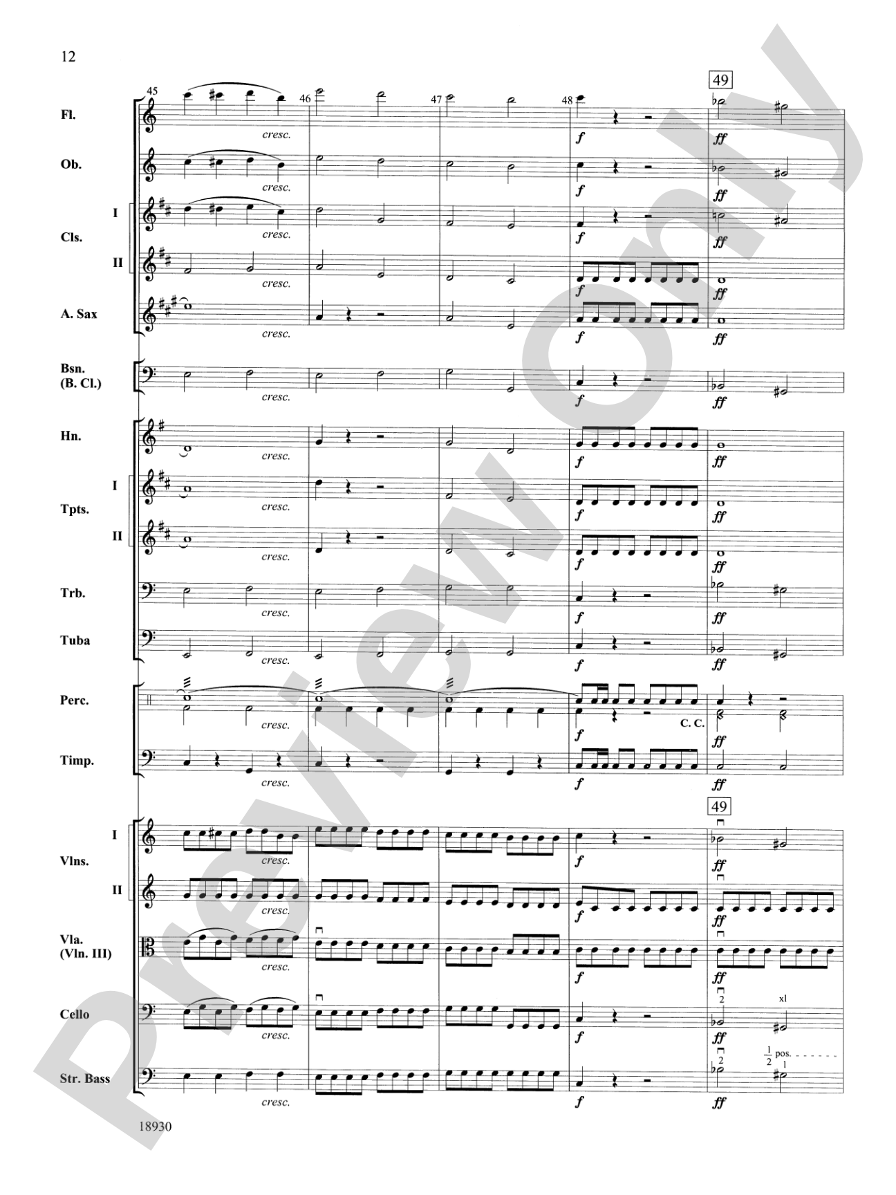 The Magic Flute (Overture): Full Orchestra Conductor Score & Parts