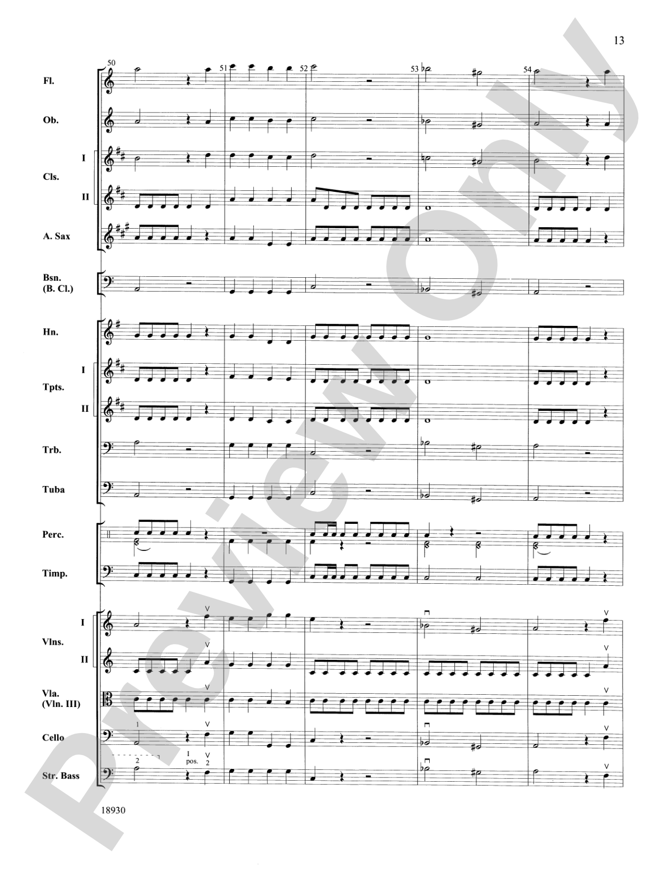 The Magic Flute (Overture): Full Orchestra Conductor Score & Parts