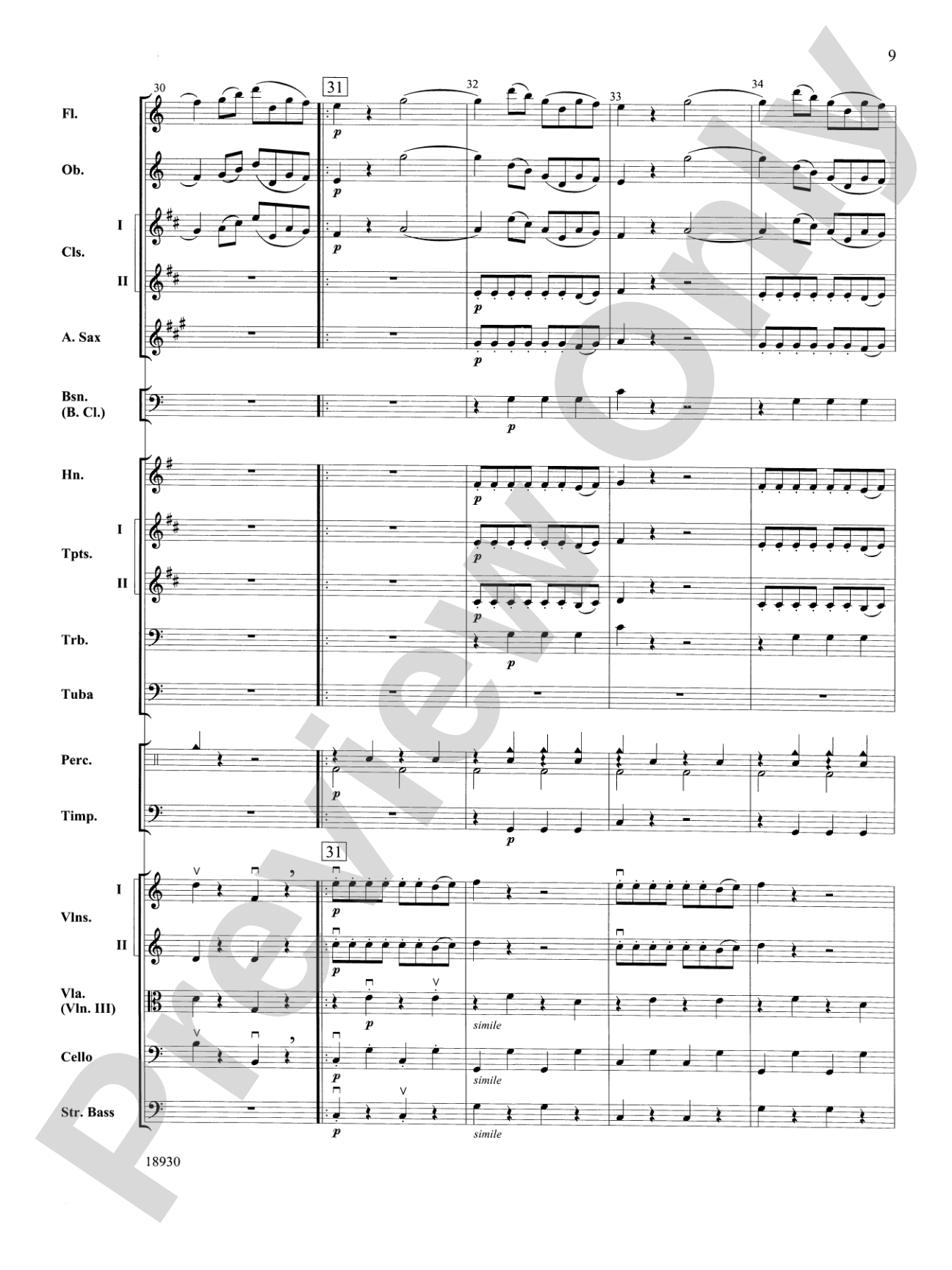 The Magic Flute (Overture): Full Orchestra Conductor Score & Parts