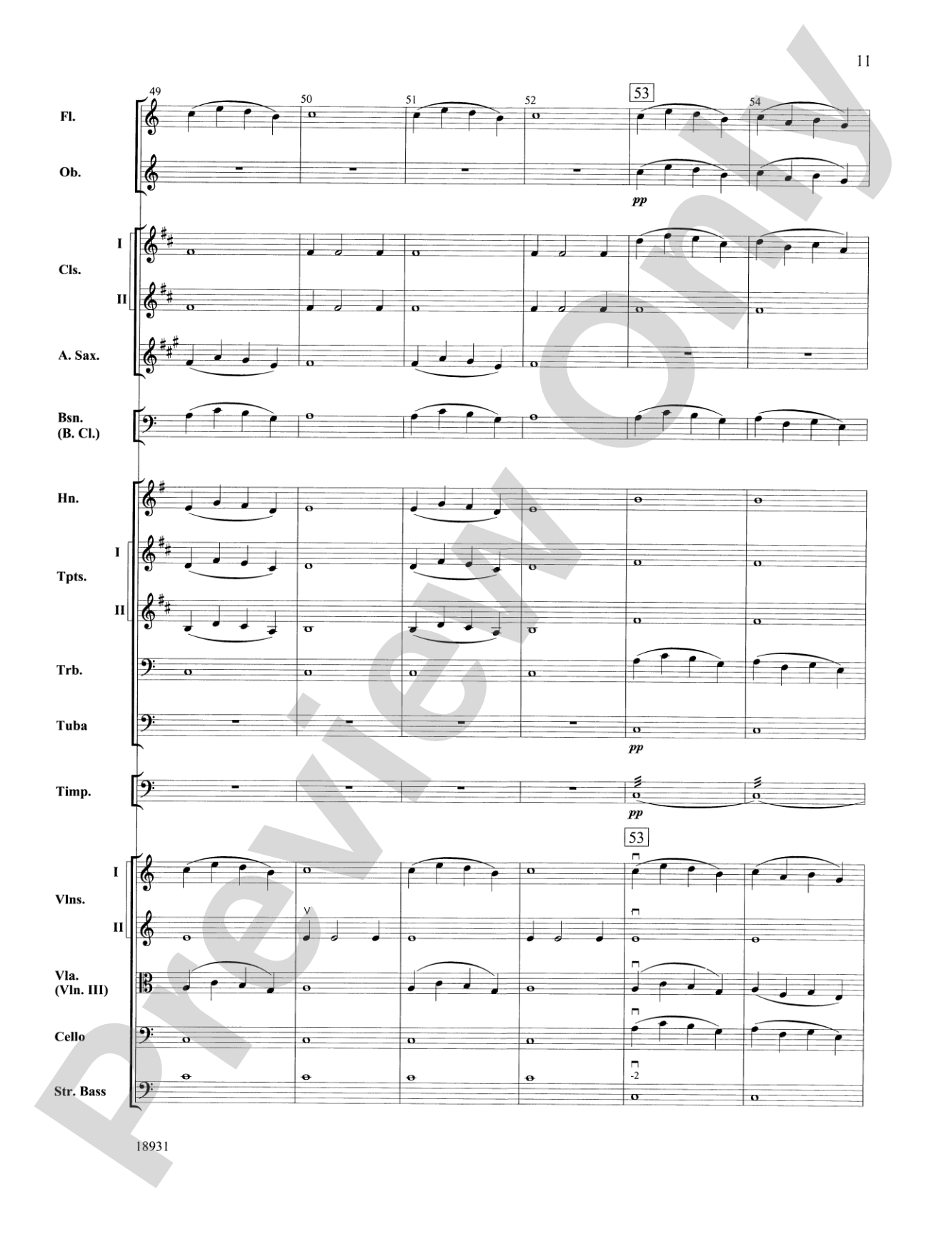Largo from Symphony No. 9, "New World": Full Orchestra Conductor Score & Parts