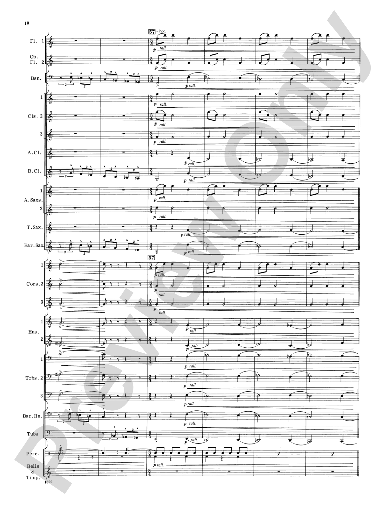 Blue Ridge Rhapsody: Concert Band Conductor Score & Parts