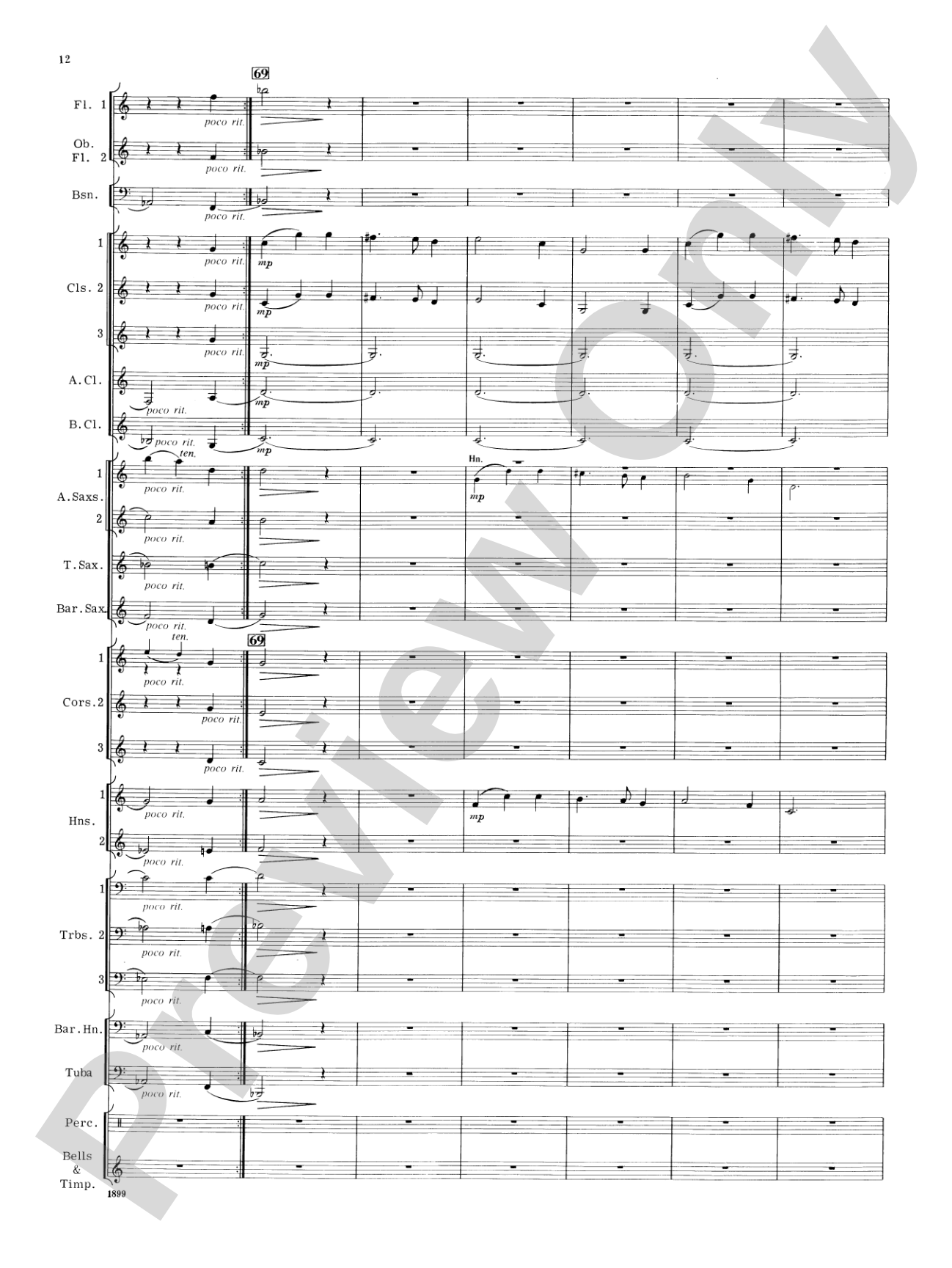 Blue Ridge Rhapsody: Concert Band Conductor Score & Parts