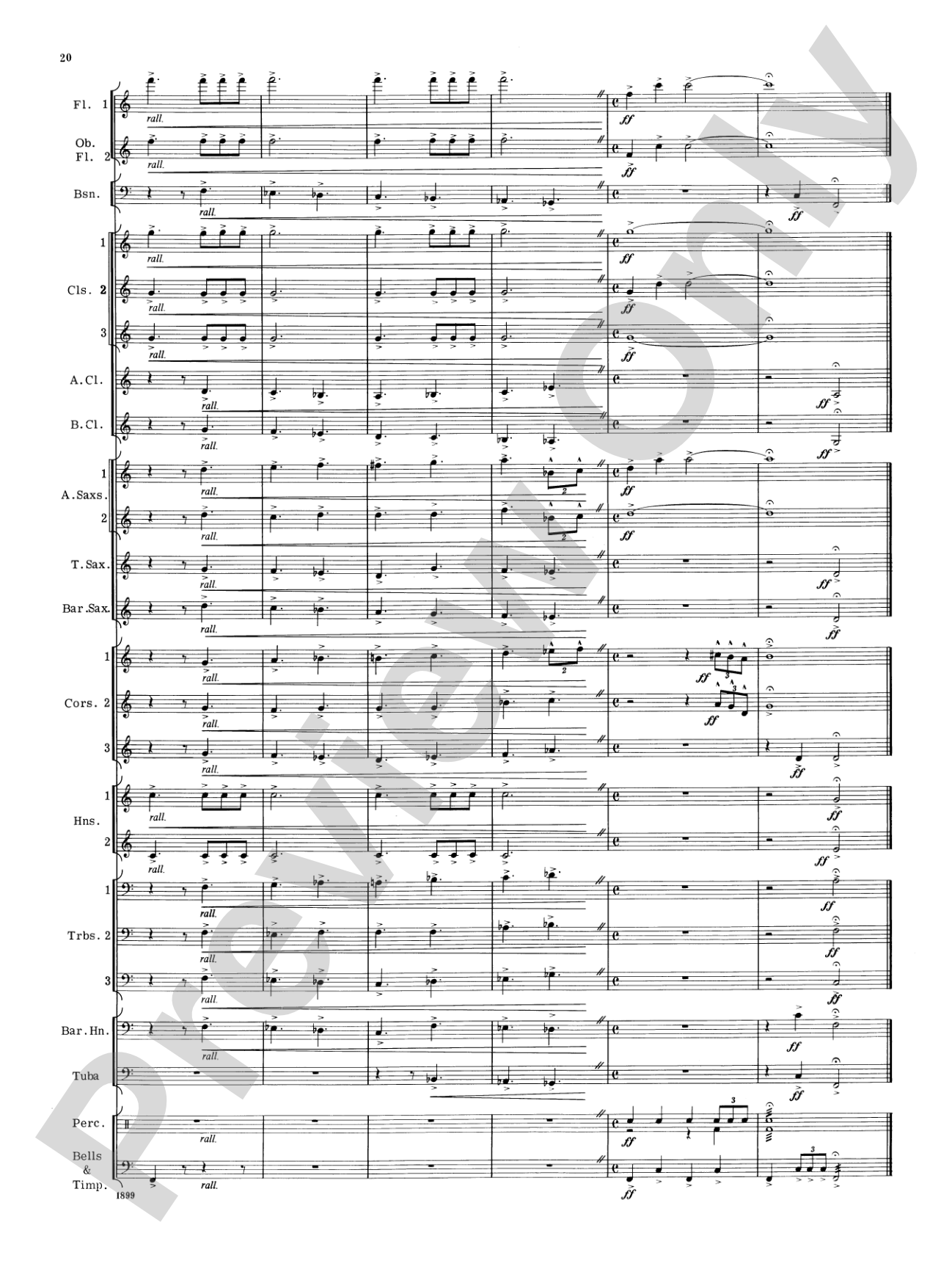Blue Ridge Rhapsody: Concert Band Conductor Score & Parts