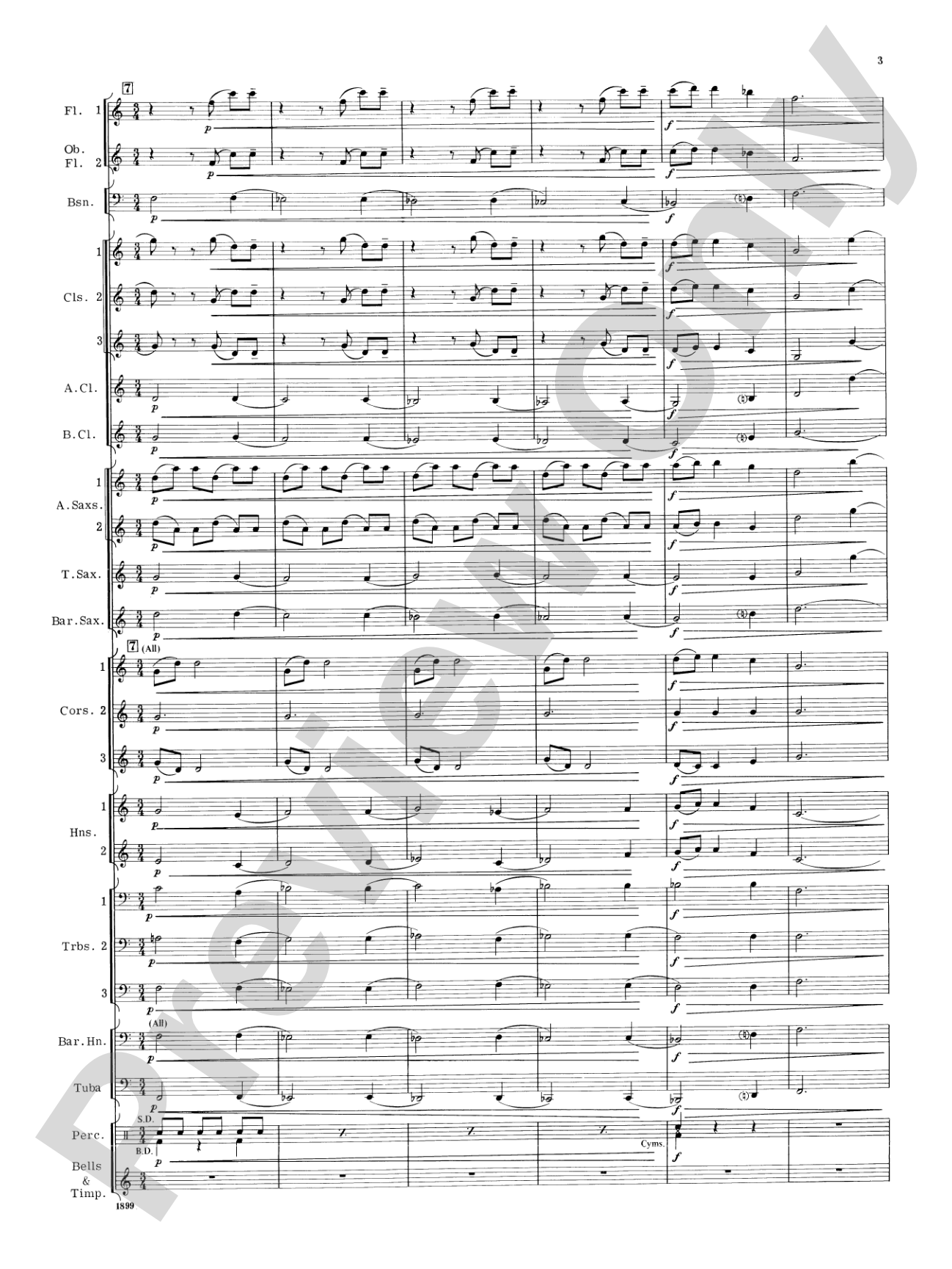 Blue Ridge Rhapsody: Concert Band Conductor Score & Parts