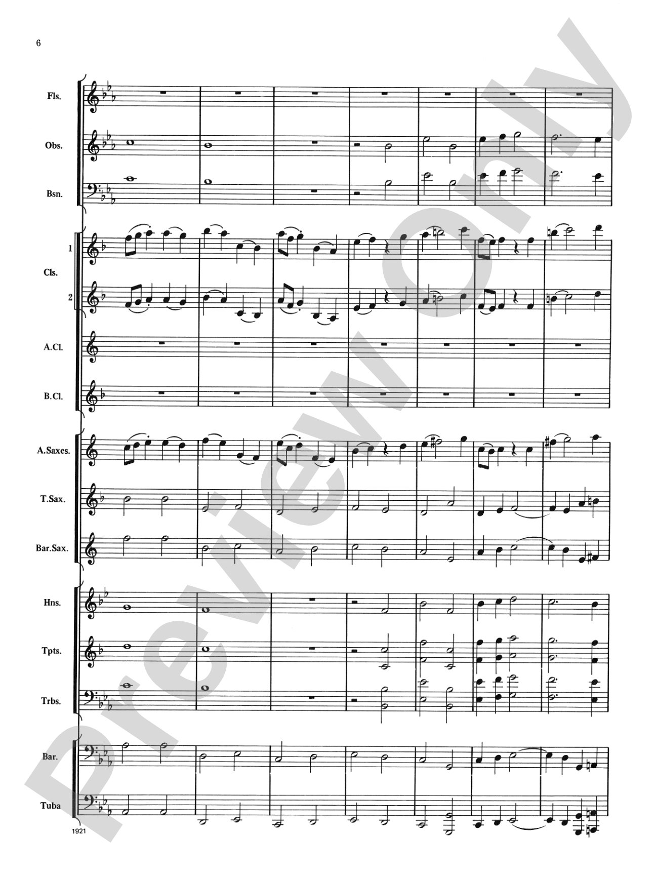Chorale Prelude in E-Flat: Concert Band Conductor Score & Parts