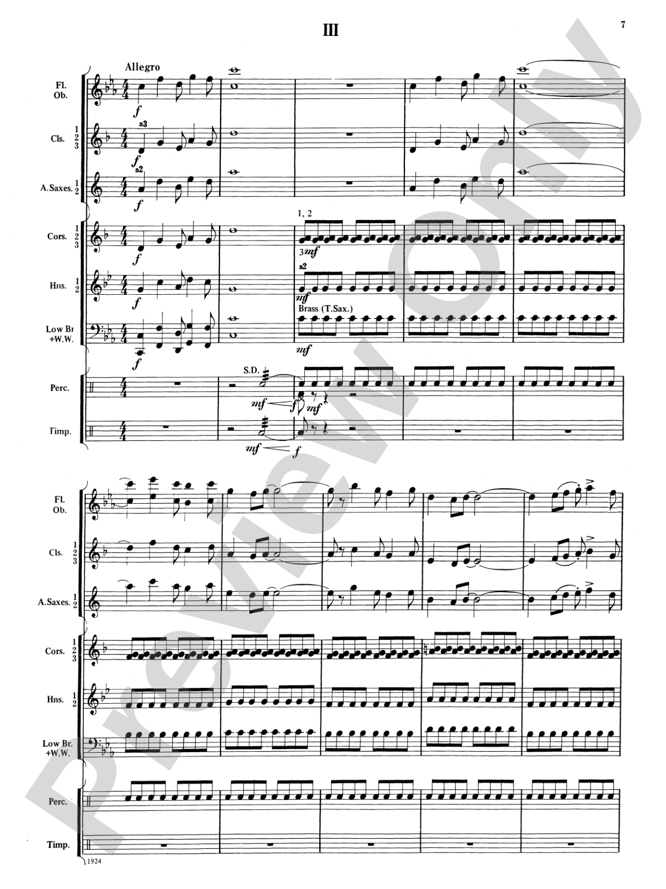 Three Kentucky Sketches: Concert Band Conductor Score & Parts