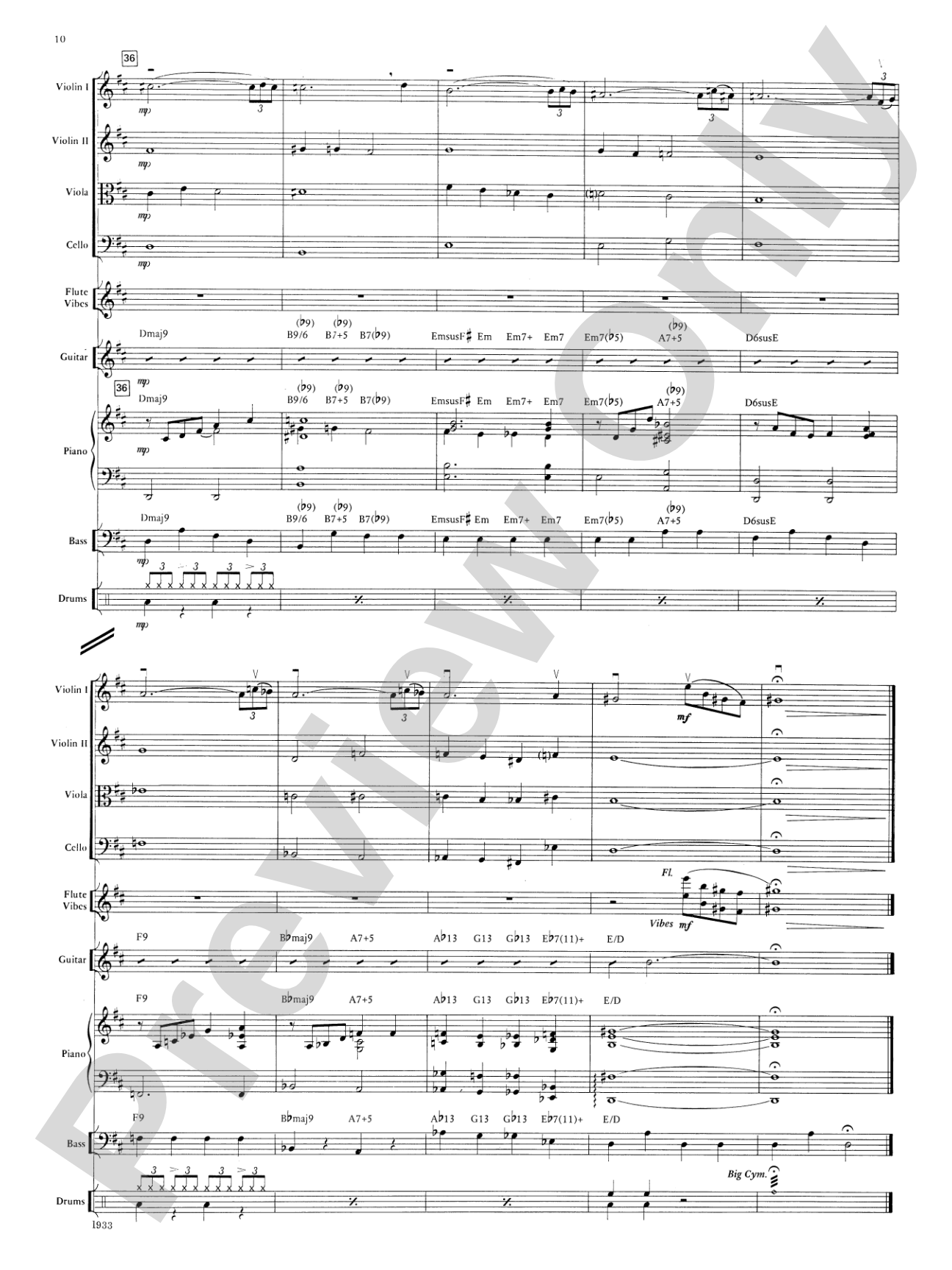Jazz Suite for Strings and Rhythm: String Orchestra Conductor Score & Parts