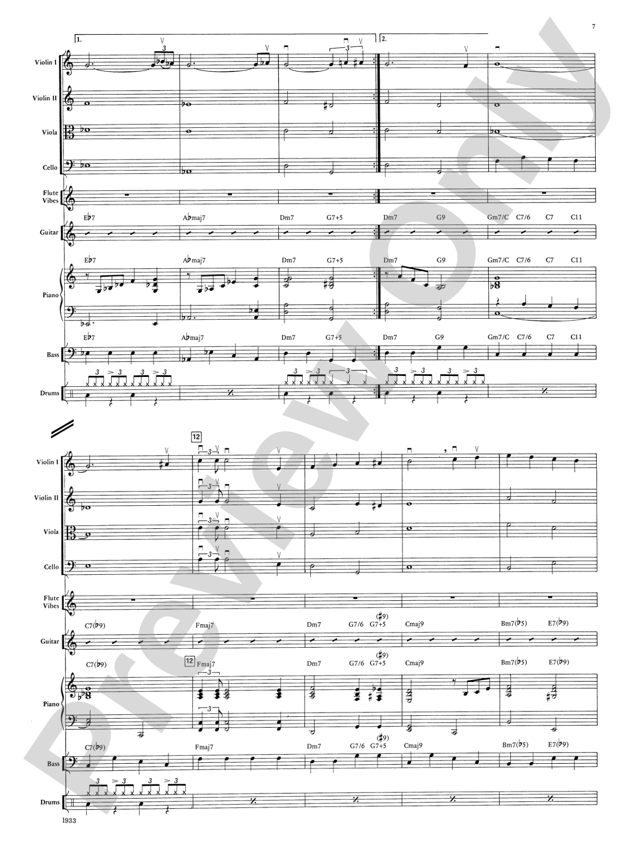 Jazz Suite for Strings and Rhythm: String Orchestra Conductor Score & Parts