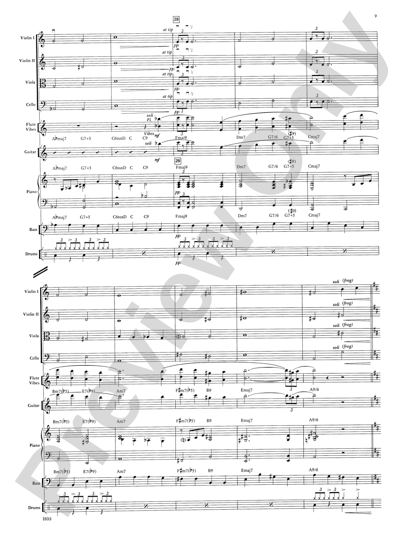 Jazz Suite for Strings and Rhythm: String Orchestra Conductor Score & Parts