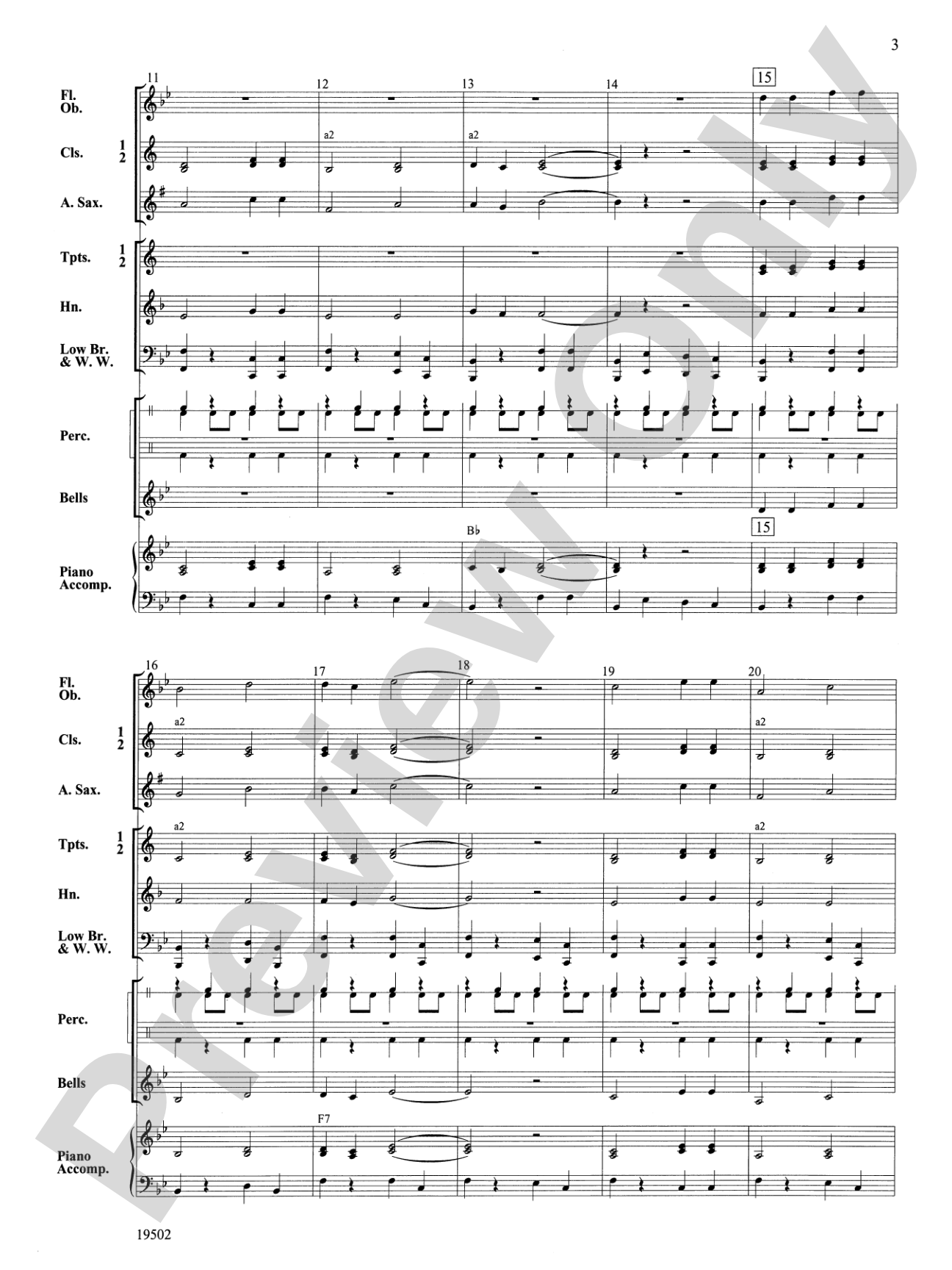 Mary Ann: Concert Band Conductor Score & Parts