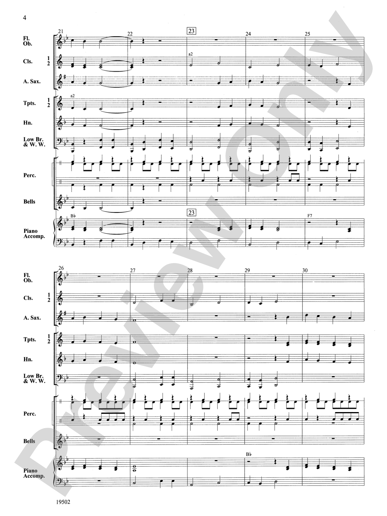 Mary Ann: Concert Band Conductor Score & Parts