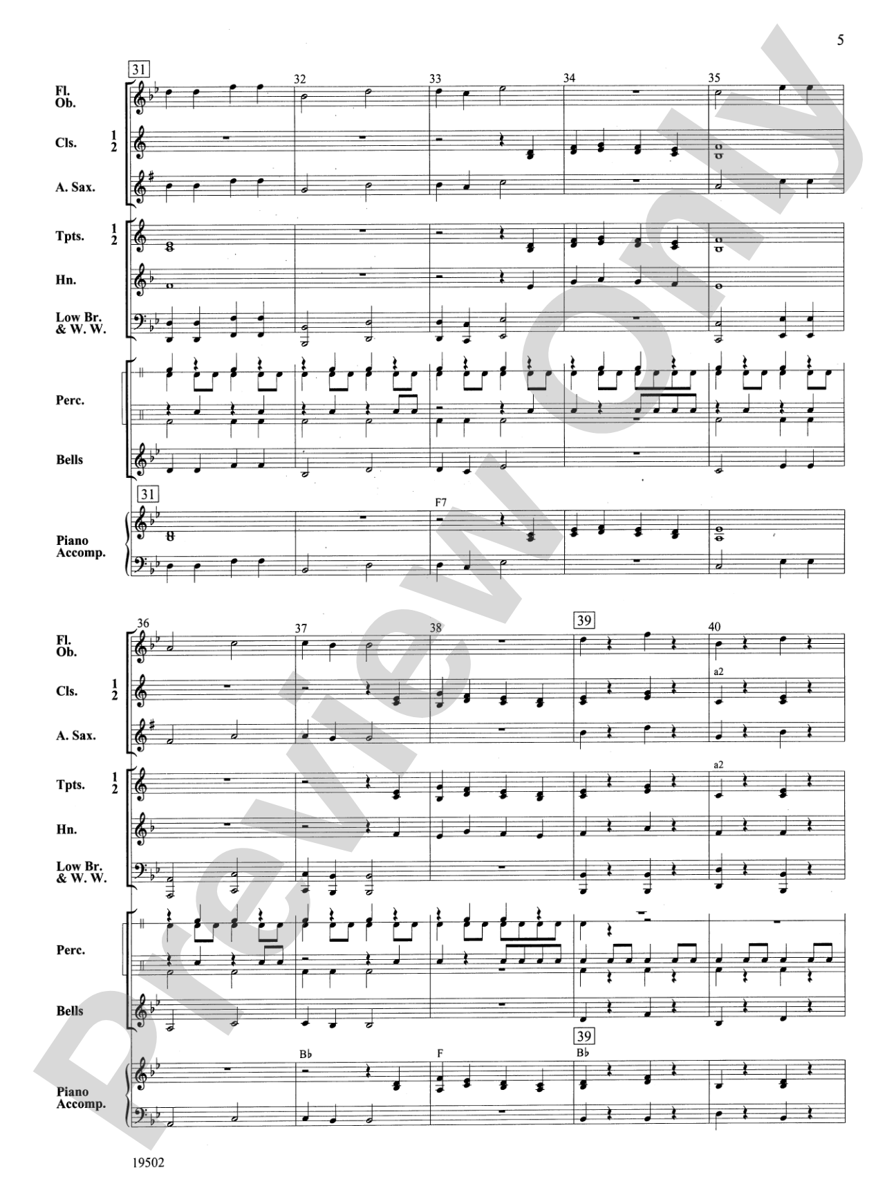 Mary Ann: Concert Band Conductor Score & Parts