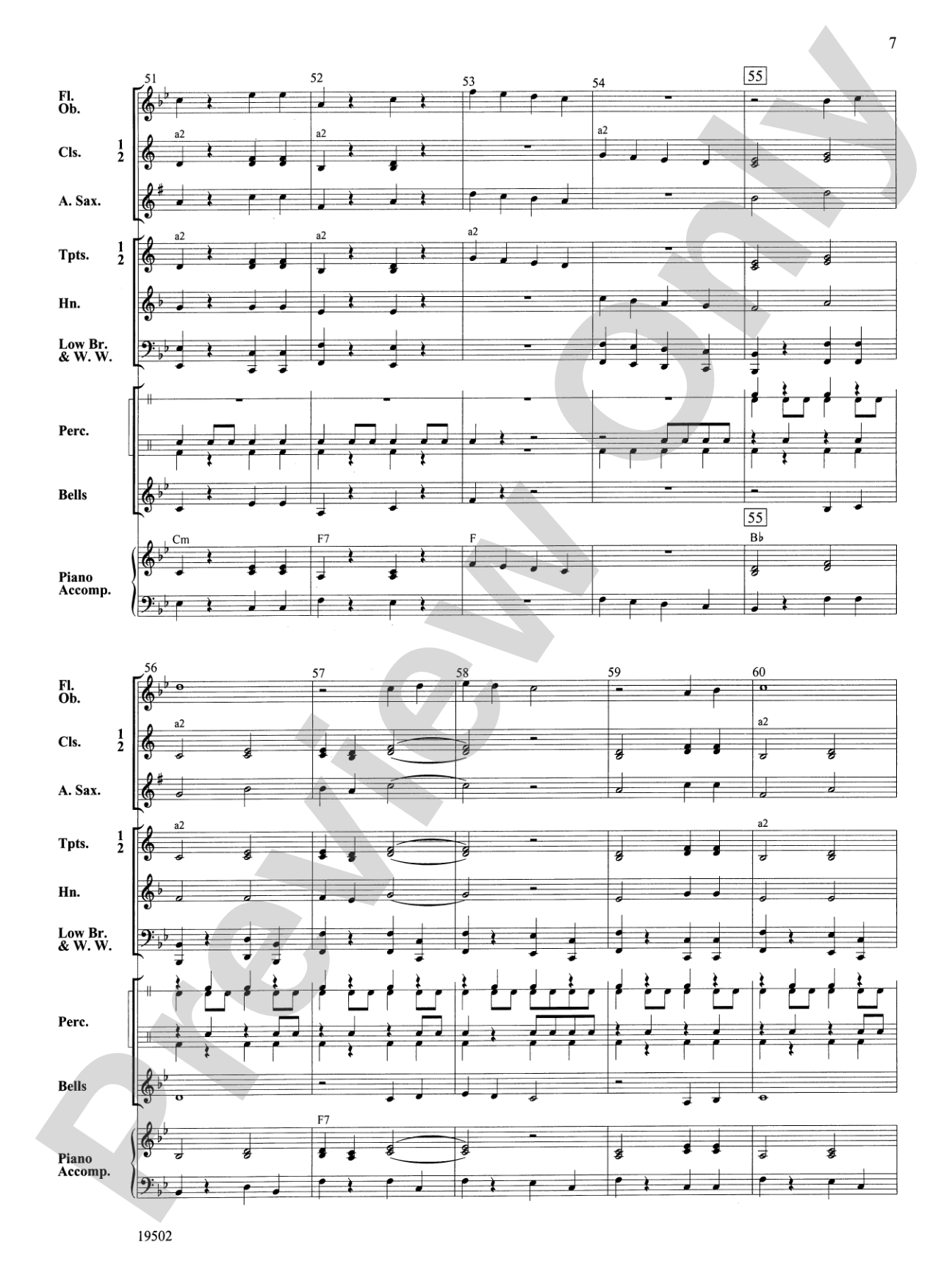 Mary Ann: Concert Band Conductor Score & Parts