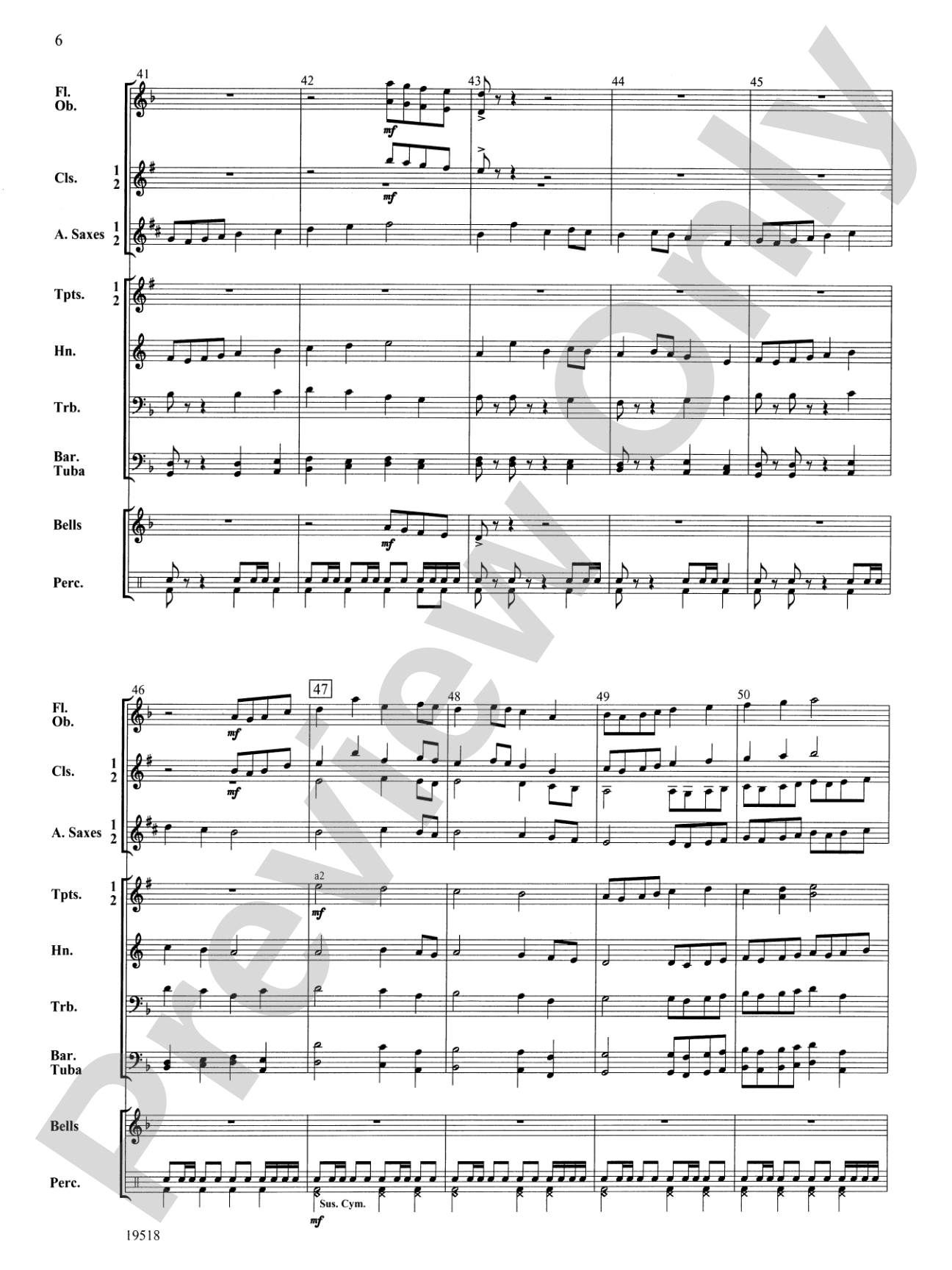 Cedar Valley March: Concert Band Conductor Score & Parts