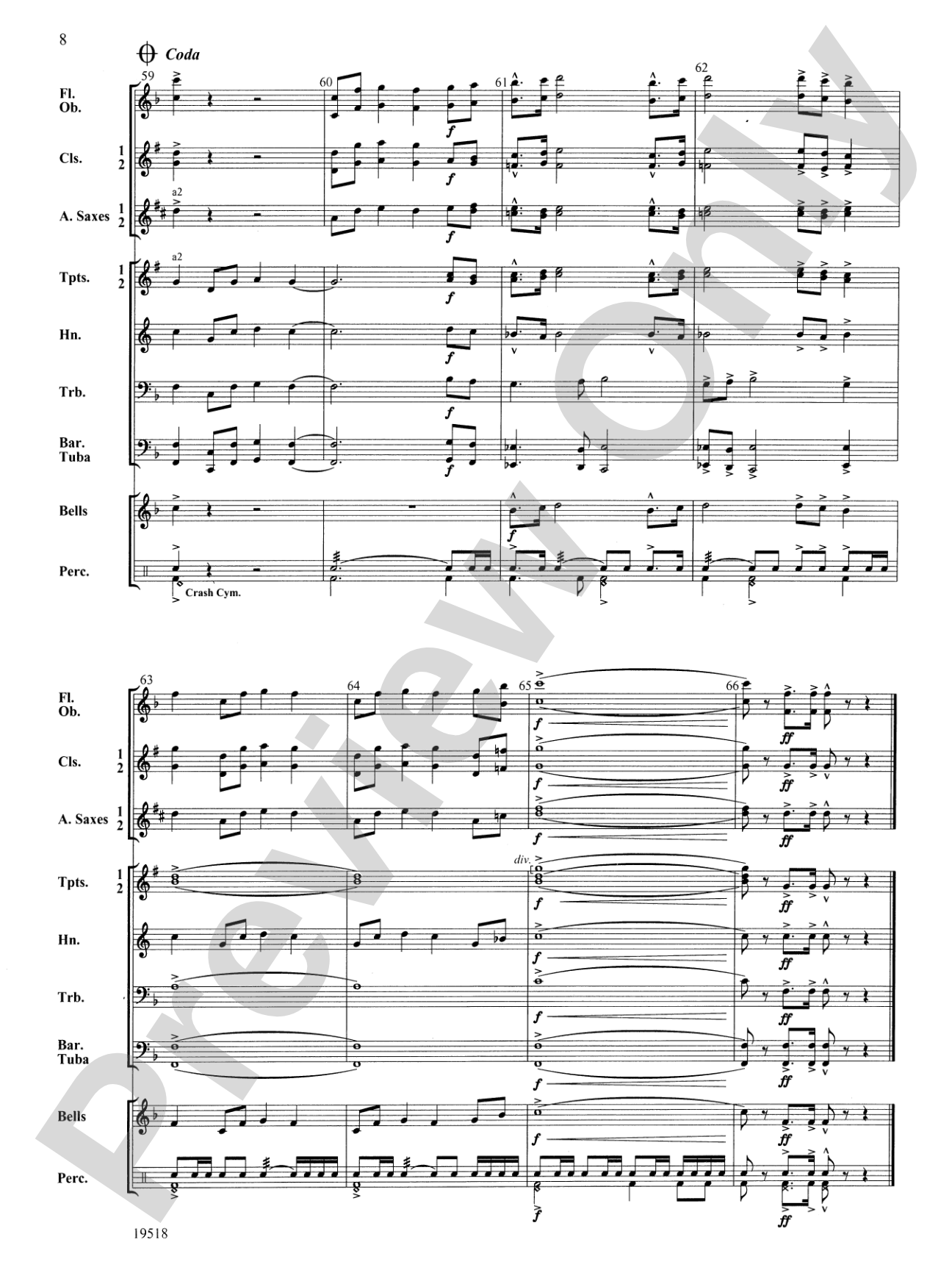 Cedar Valley March: Concert Band Conductor Score & Parts
