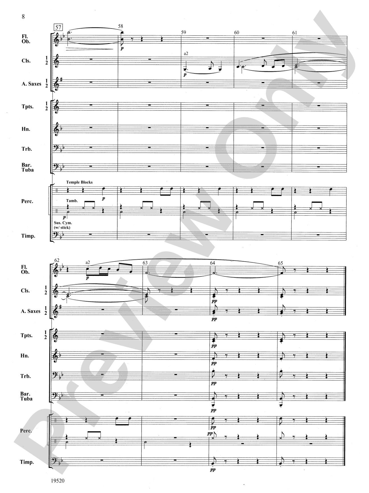 Korean Hill Song: Concert Band Conductor Score & Parts