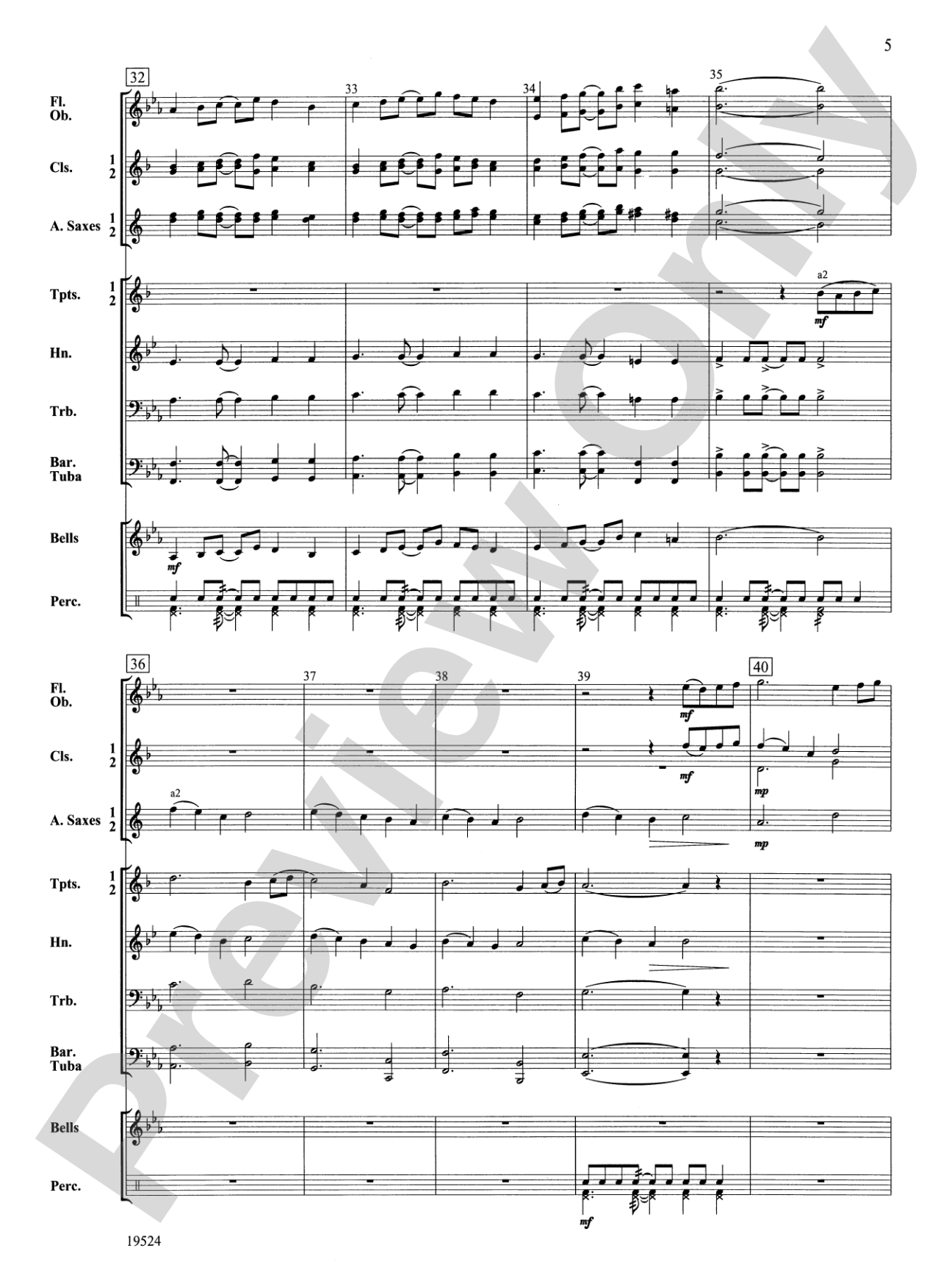 Cascadia Celebration: Concert Band Conductor Score & Parts