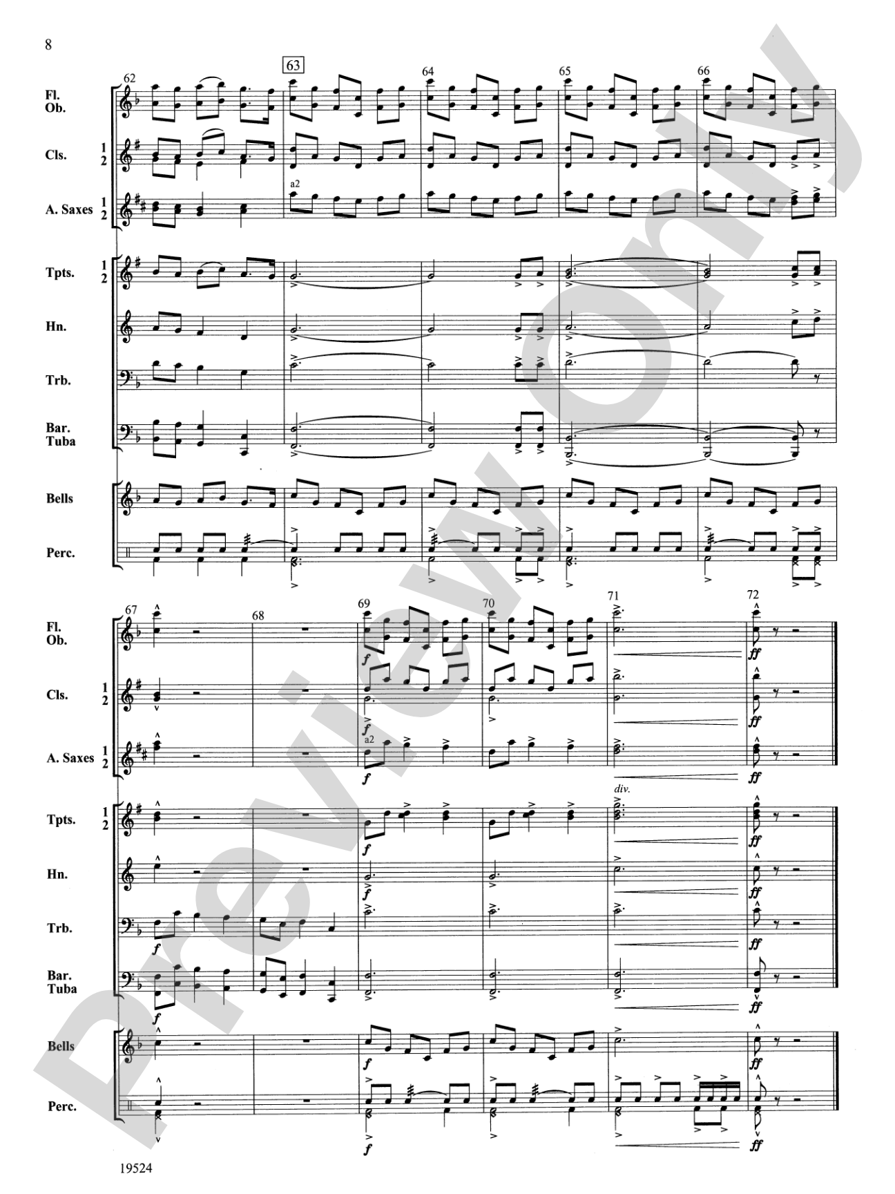 Cascadia Celebration: Concert Band Conductor Score & Parts