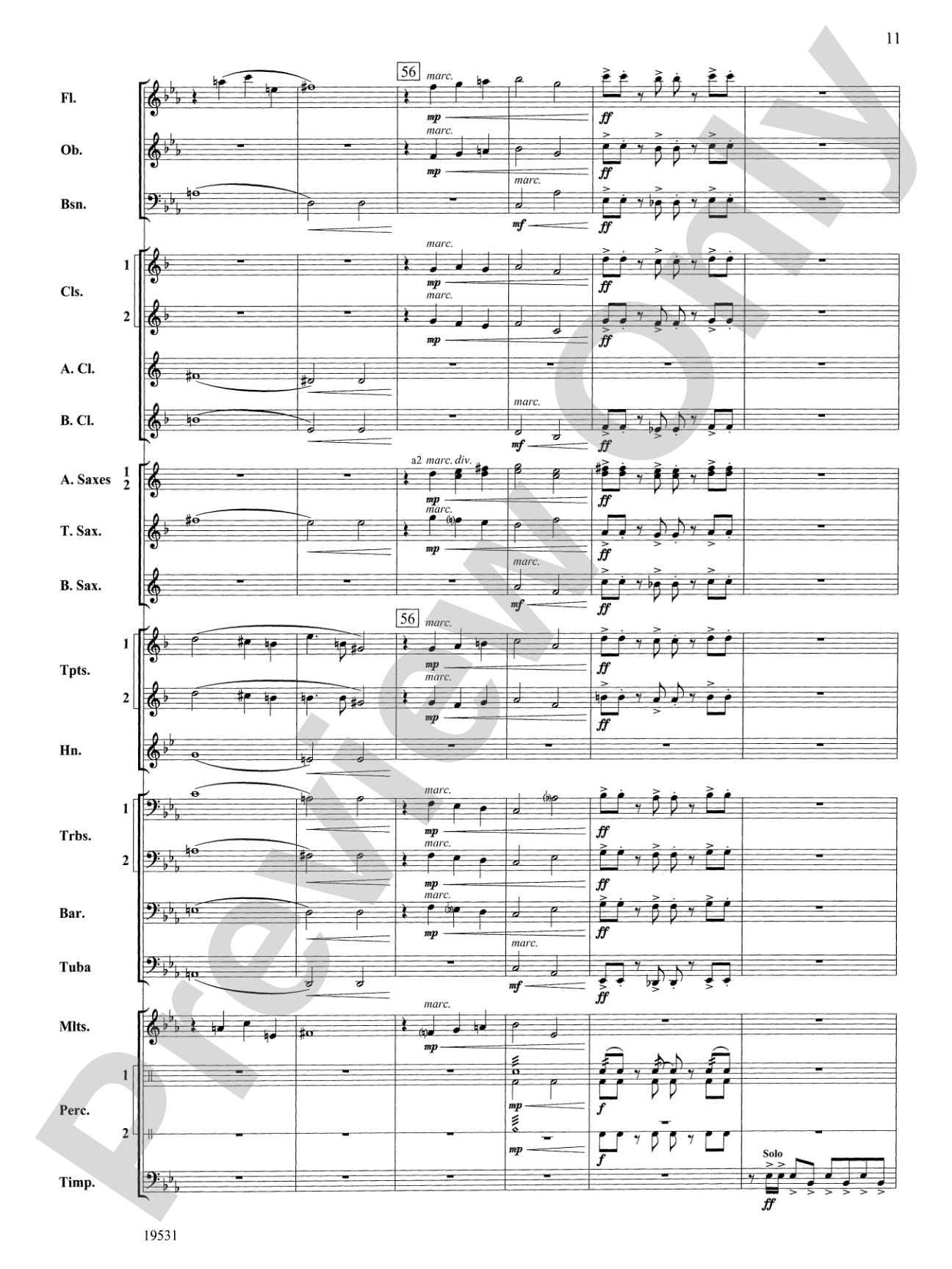 Thus Spoke the Raven: Concert Band Conductor Score & Parts