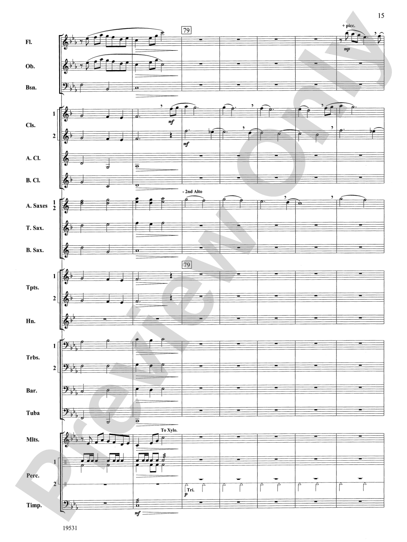 Thus Spoke the Raven: Concert Band Conductor Score & Parts