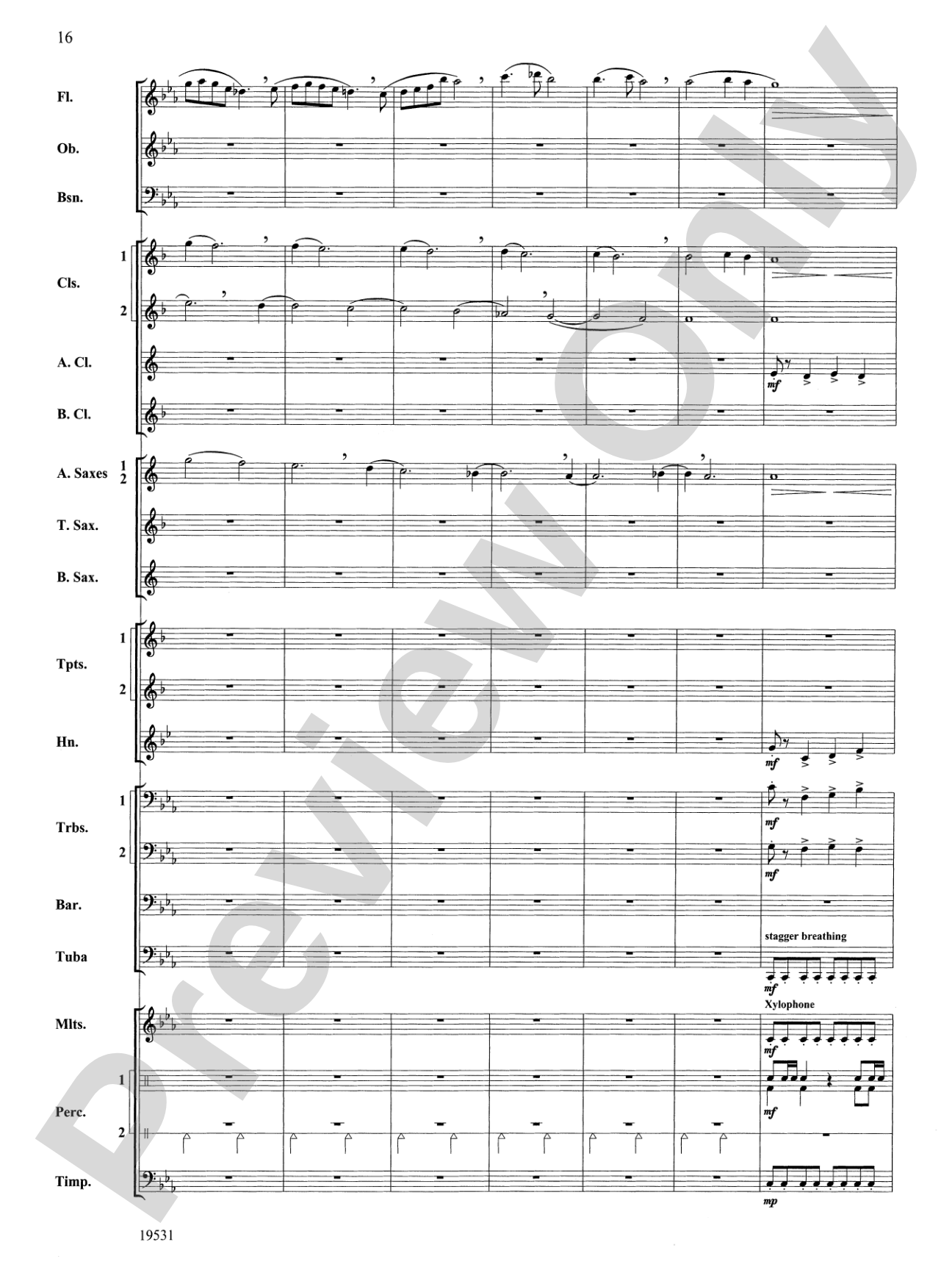 Thus Spoke the Raven: Concert Band Conductor Score & Parts