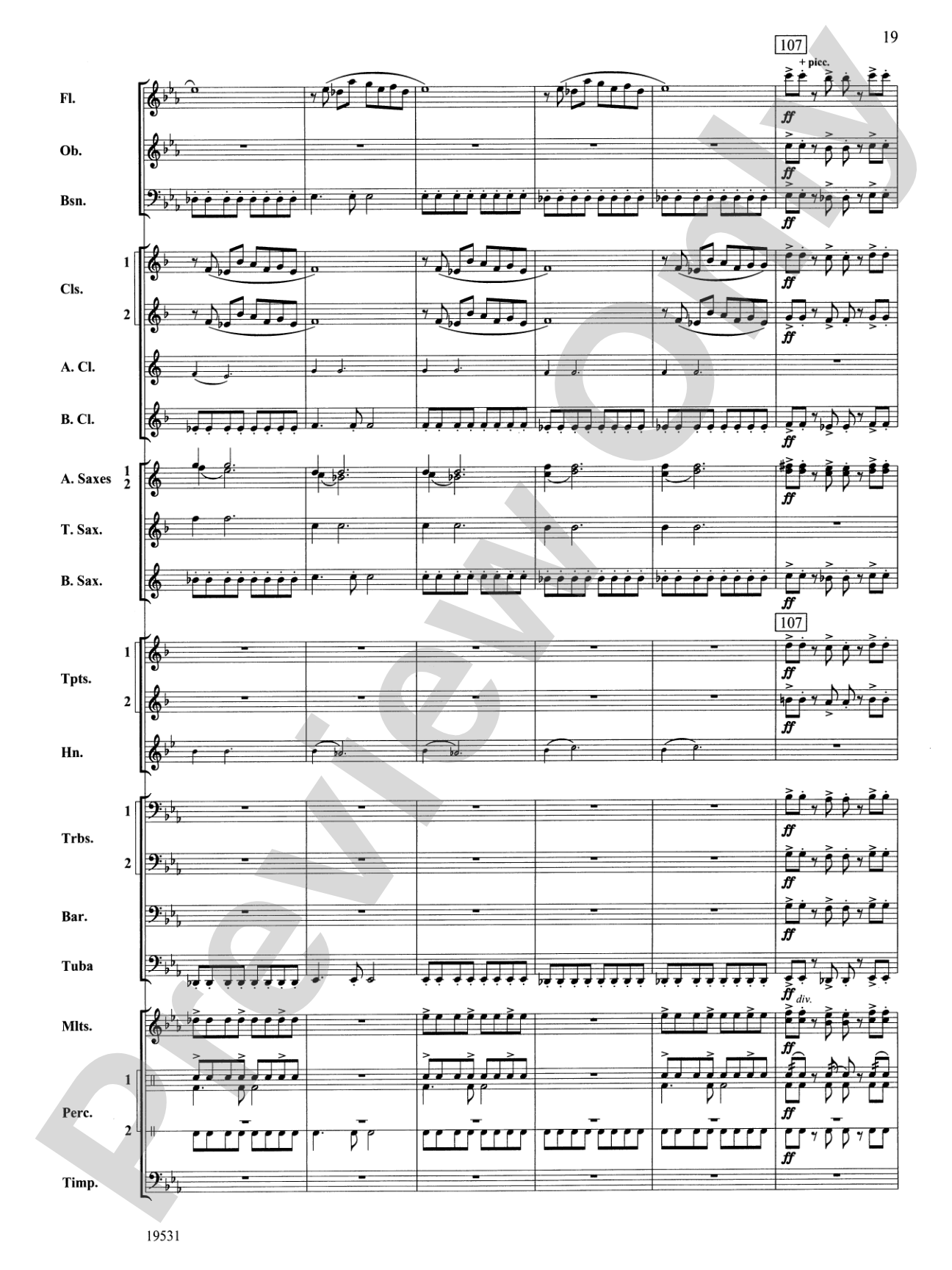 Thus Spoke the Raven: Concert Band Conductor Score & Parts