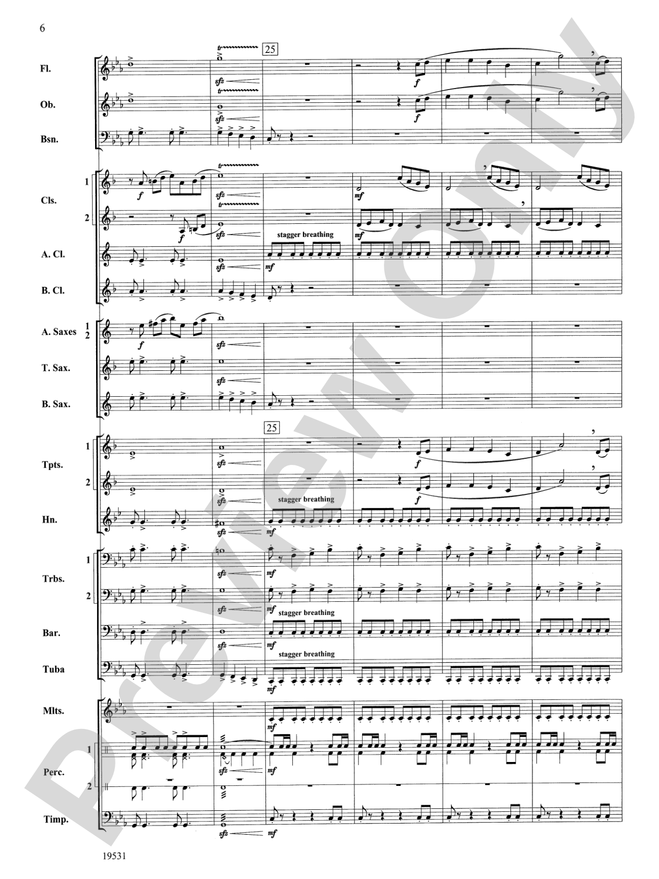 Thus Spoke the Raven: Concert Band Conductor Score & Parts